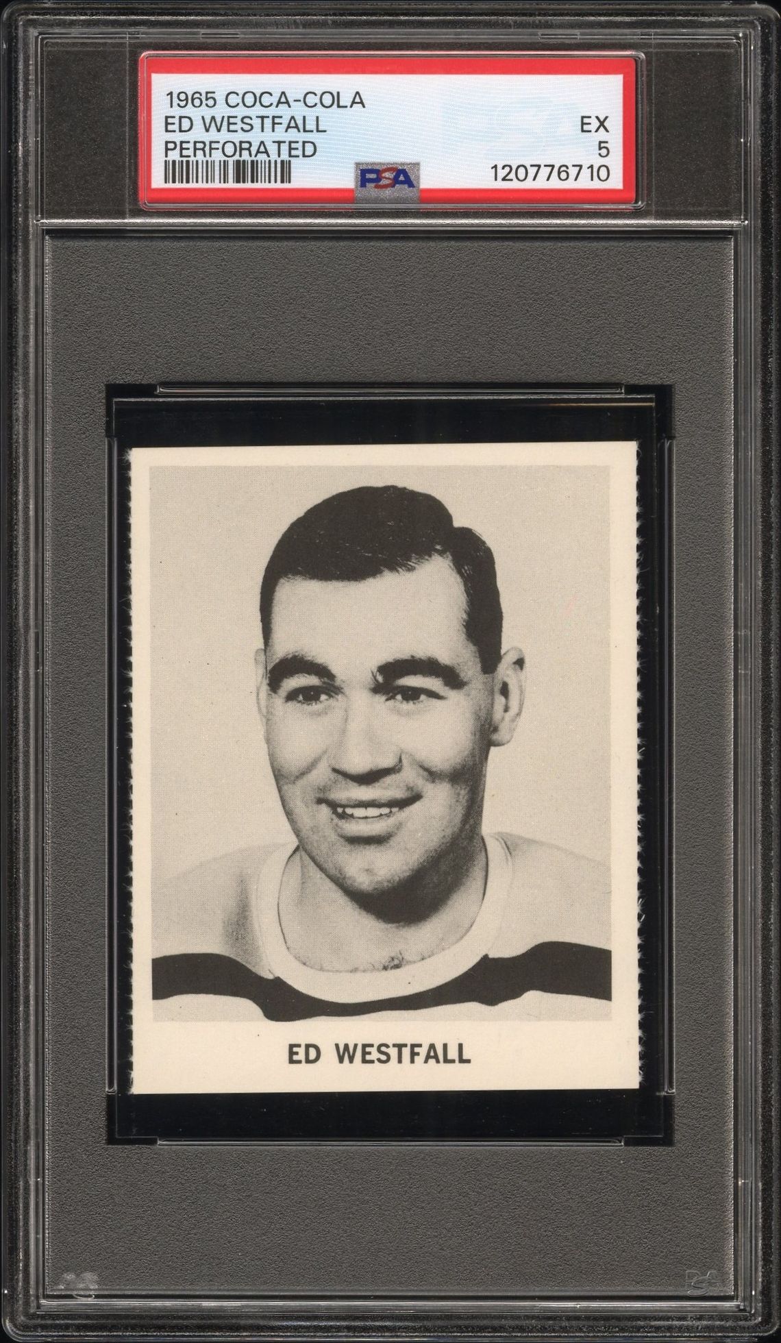 1965 Coca-Cola Ed Westfall (Perforated) Ex 5 front