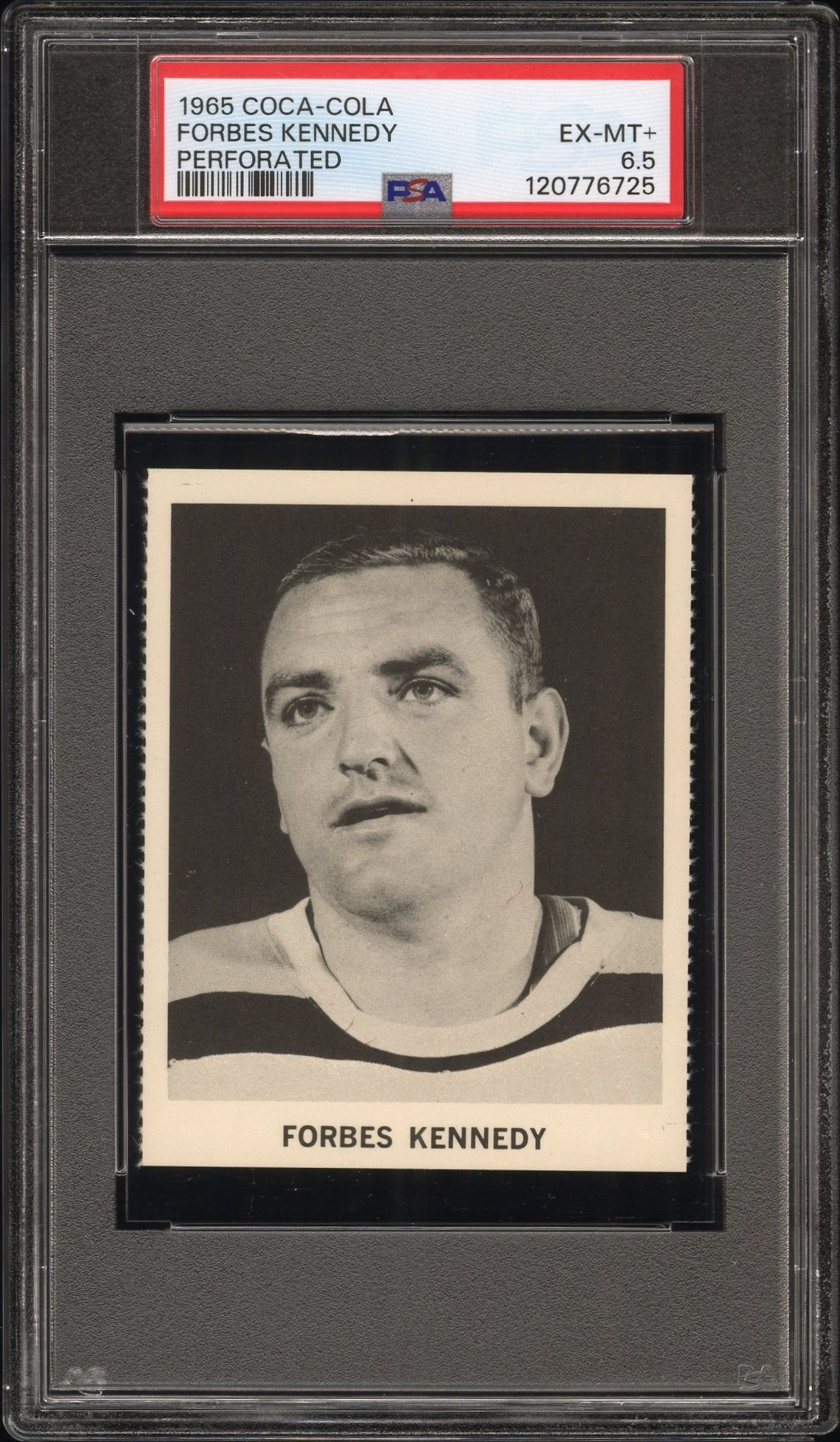 1965 Coca-Cola Forbes Kennedy (Perforated) Ex-Mt+ 6.5 front