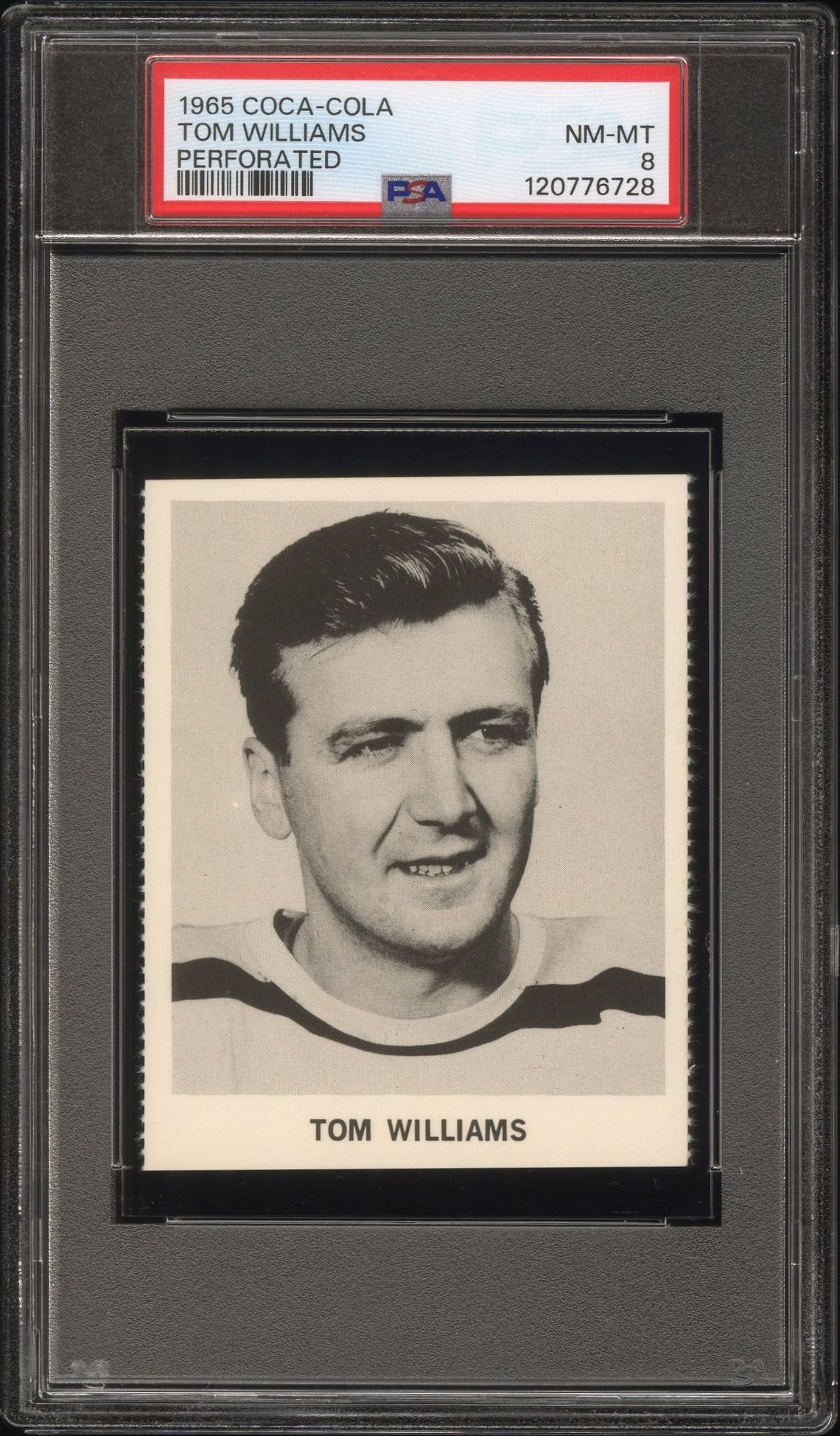 1965 Coca-Cola Tom Williams (Perforated) Nm-Mt 8 front