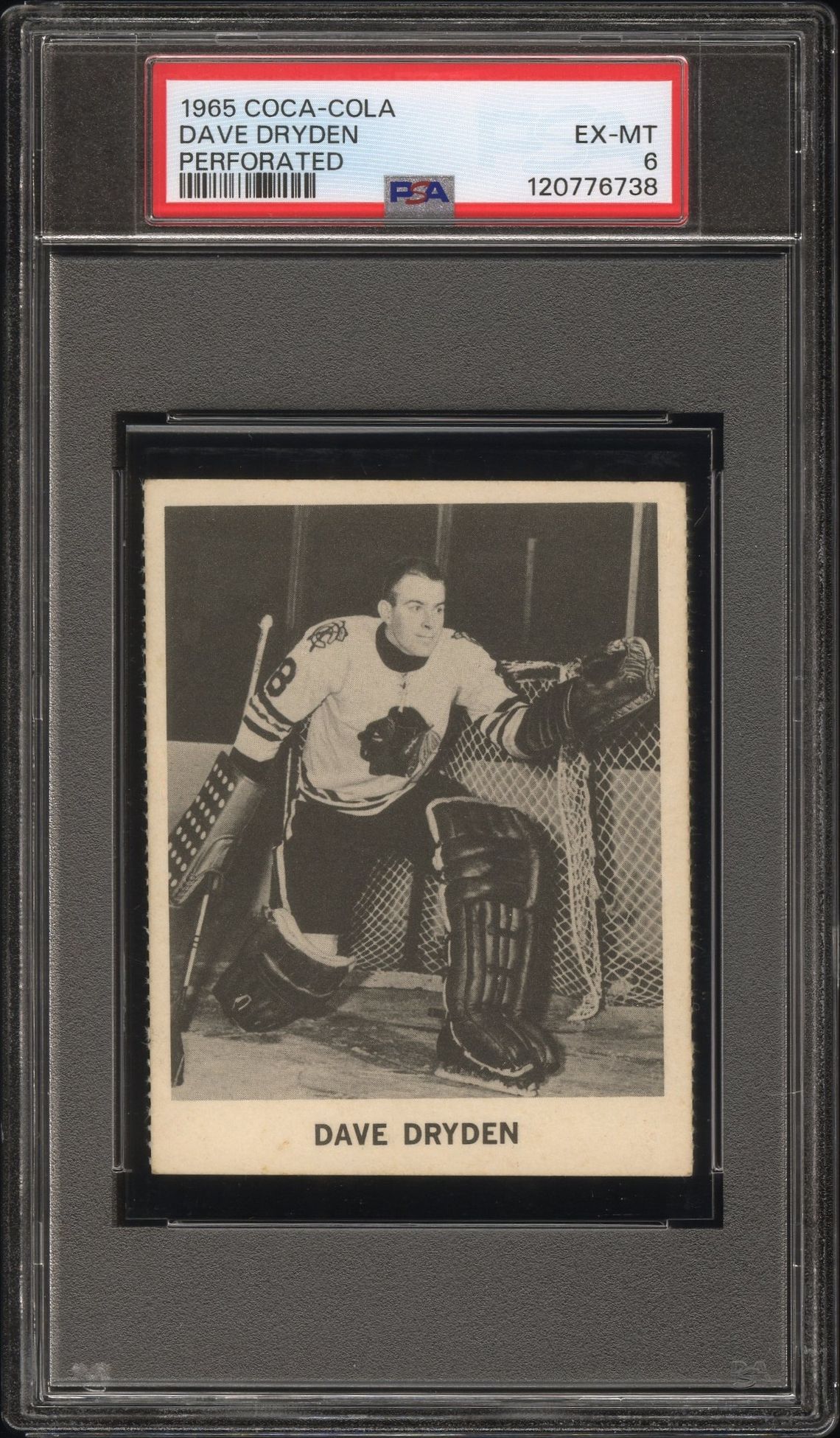 1965 Coca-Cola Dave Dryden (Perforated) Ex-Mt 6 front
