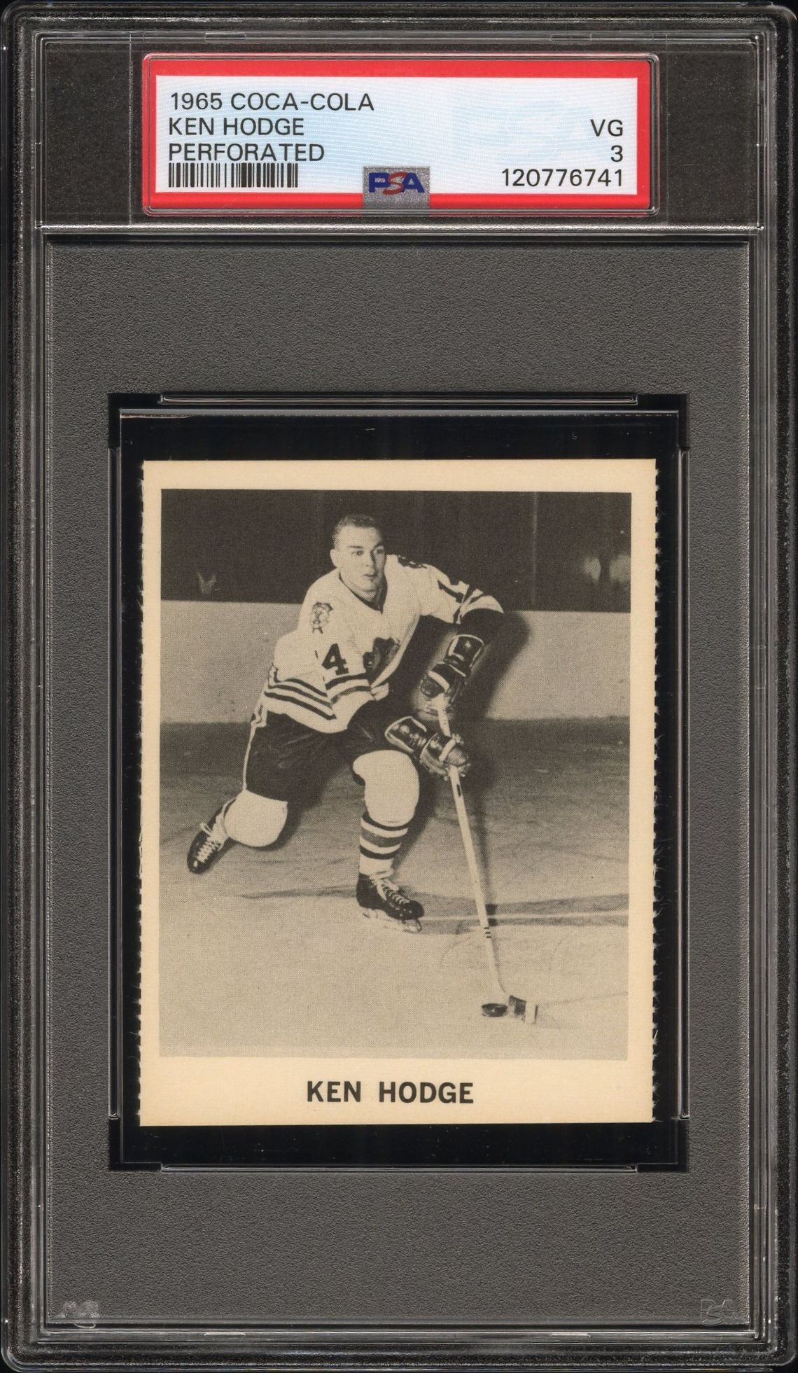 1965 Coca-Cola Ken Hodge (Perforated) Vg 3 front