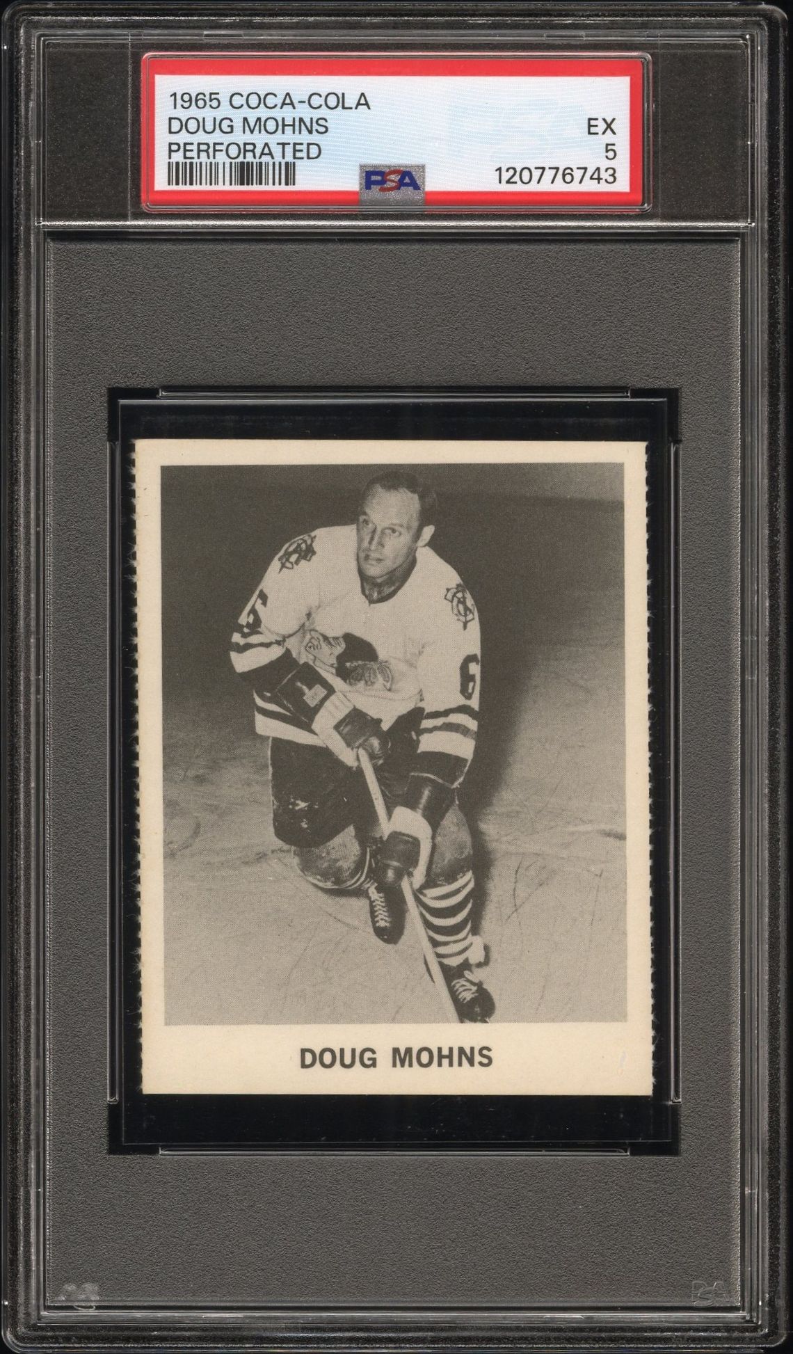 1965 Coca-Cola Doug Mohns (Perforated) Ex 5 front
