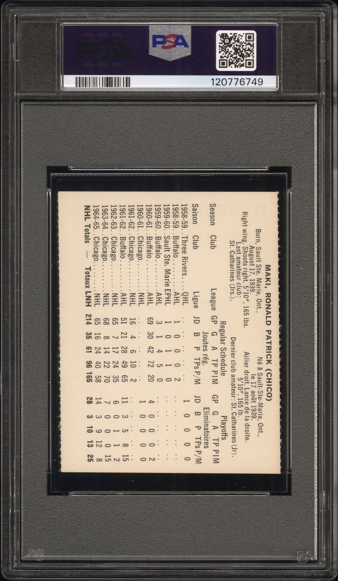 1965 Coca-Cola Chico Maki (Perforated) Ex-Mt 6 back