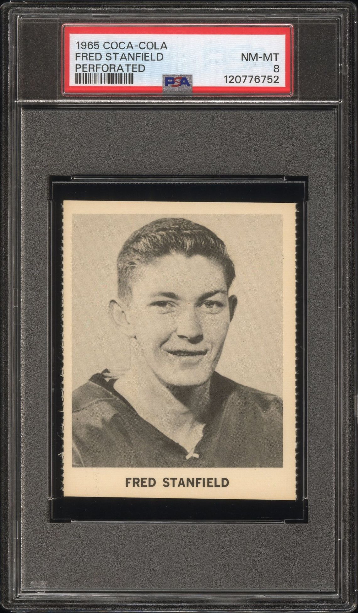 1965 Coca-Cola Fred Stanfield (Perforated) Nm-Mt 8 front