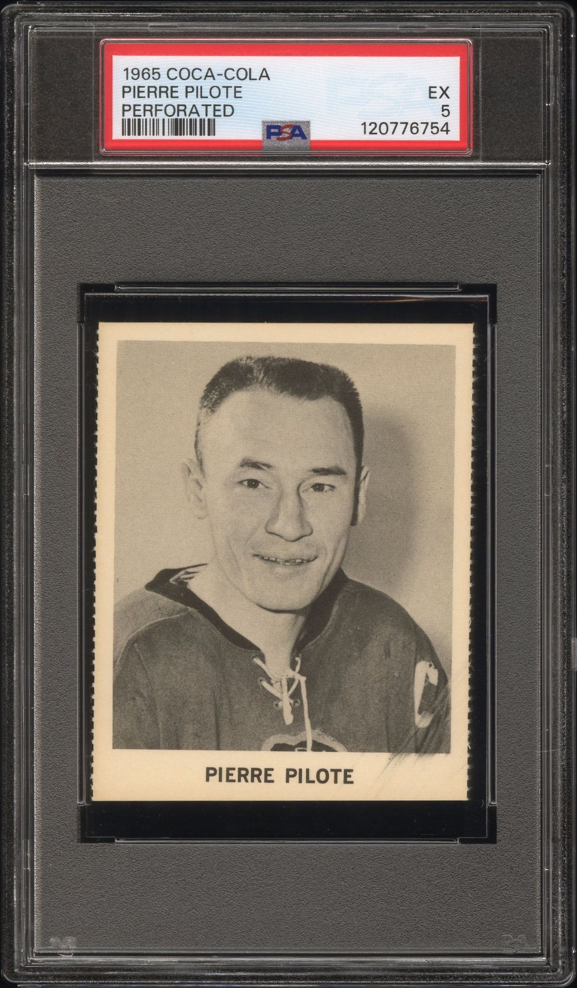 1965 Coca-Cola Pierre Pilote (Perforated) Ex 5 front