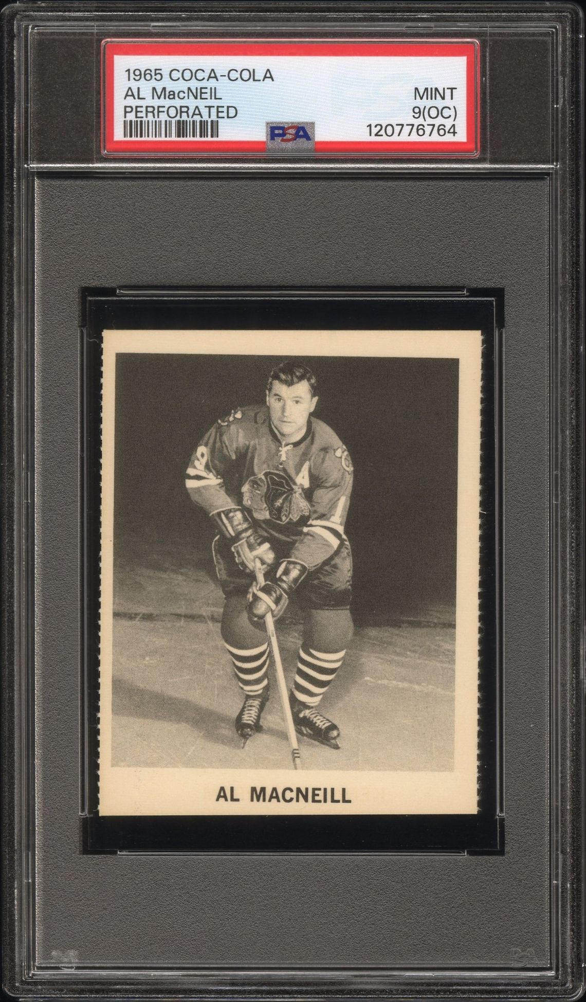 1965 Coca-Cola Al Macneil (Perforated) Mint 9 (Oc) front