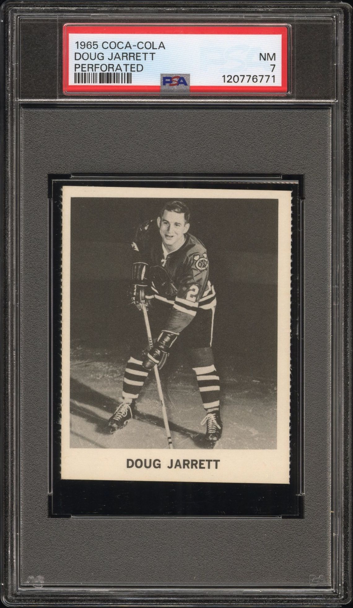 1965 Coca-Cola Doug Jarrett (Perforated) Nm 7 front