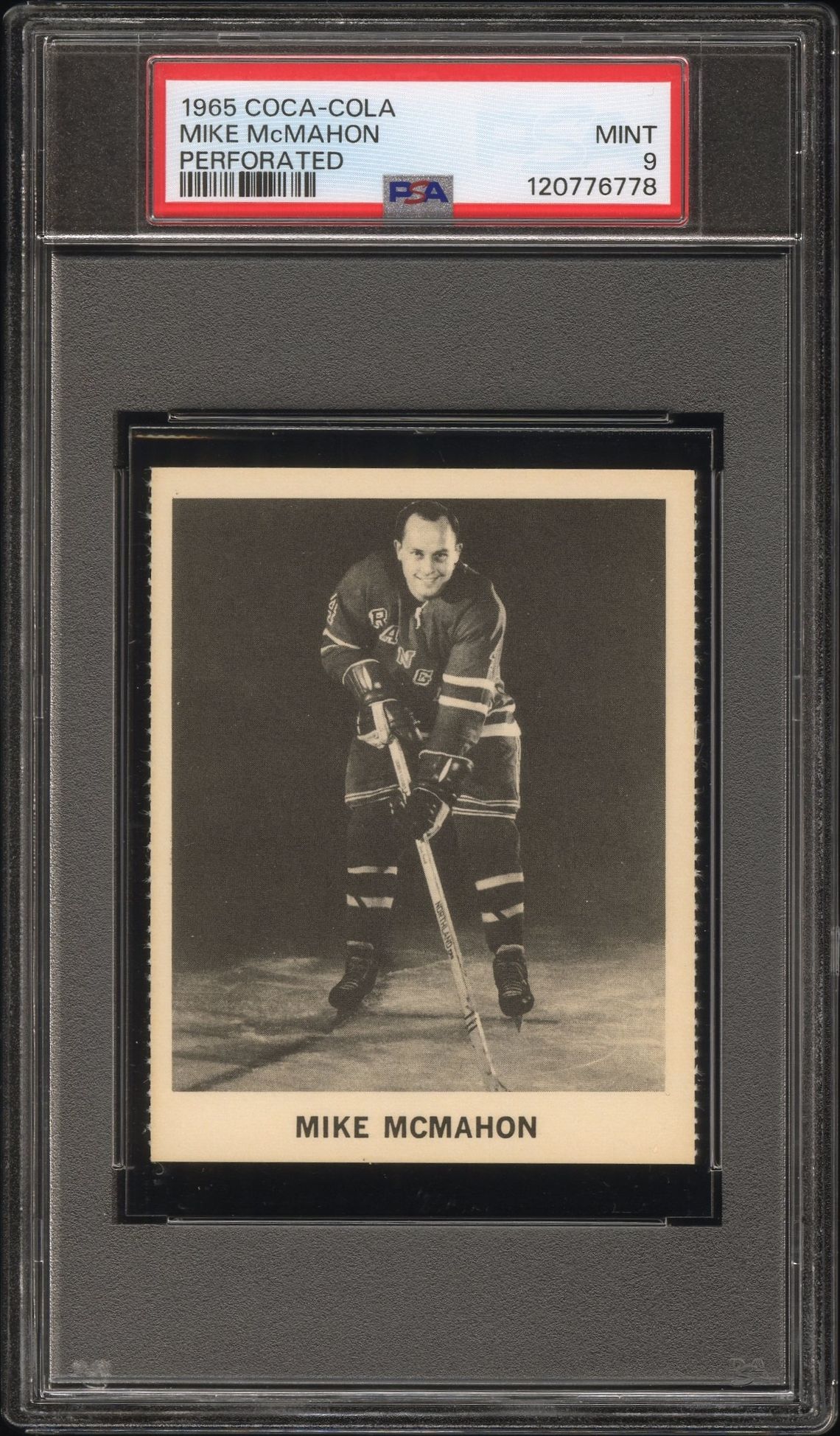 1965 Coca-Cola Mike Mcmahon (Perforated) Mint 9 front