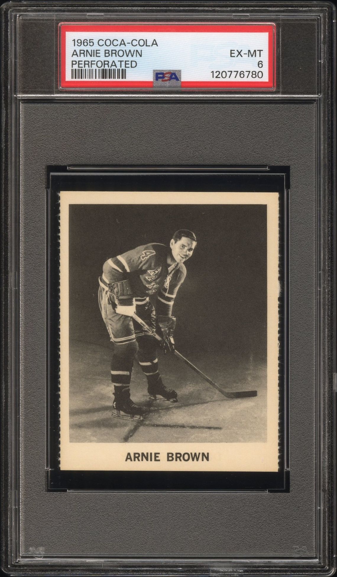 1965 Coca-Cola Arnie Brown (Perforated) Ex-Mt 6 front