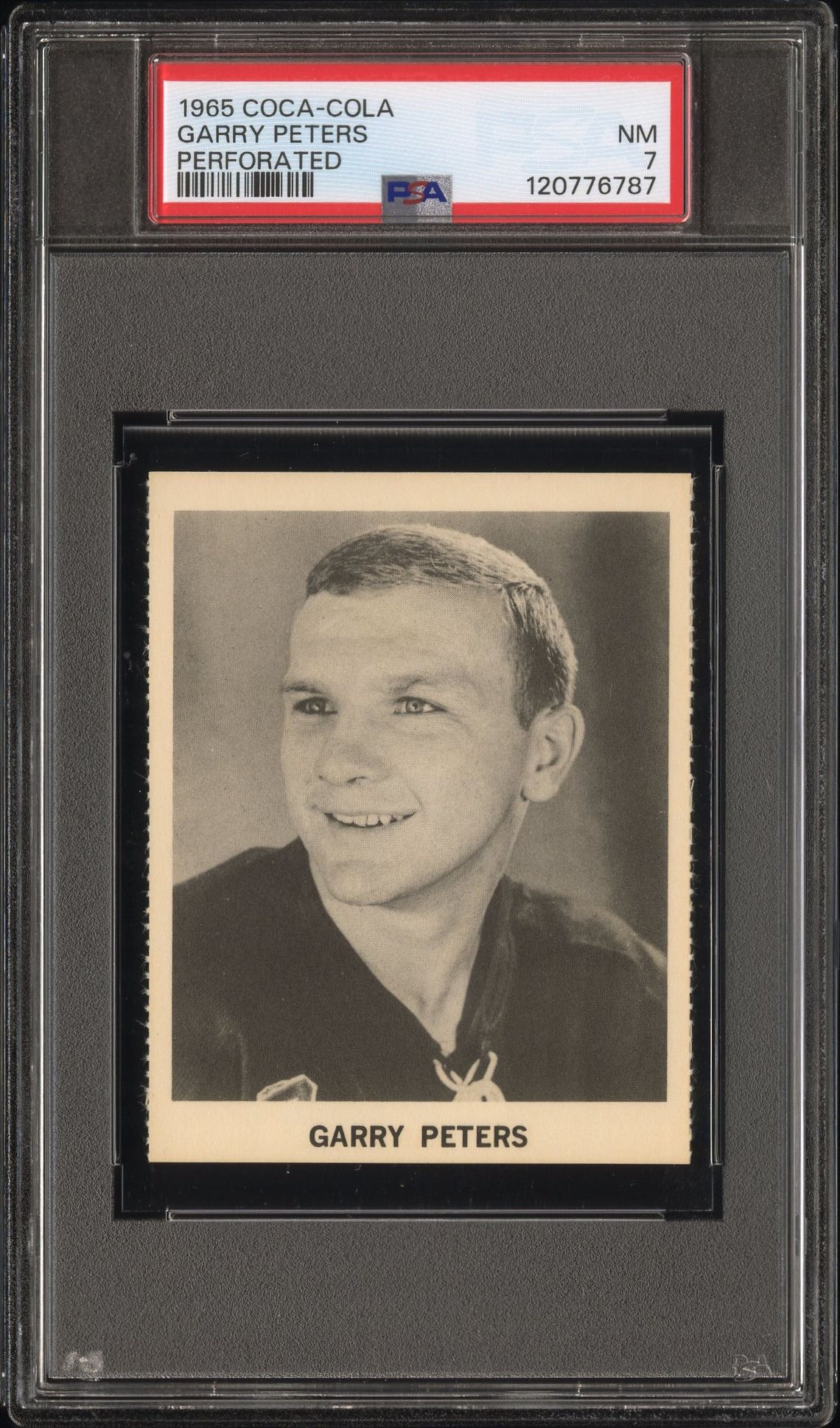 1965 Coca-Cola Garry Peters (Perforated) Nm 7 front