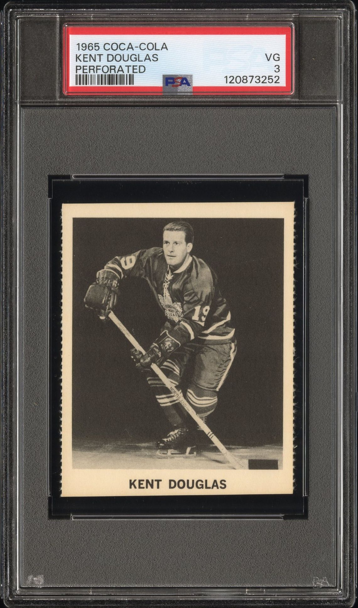 1965 Coca-Cola Kent Douglas (Perforated) Vg 3 front