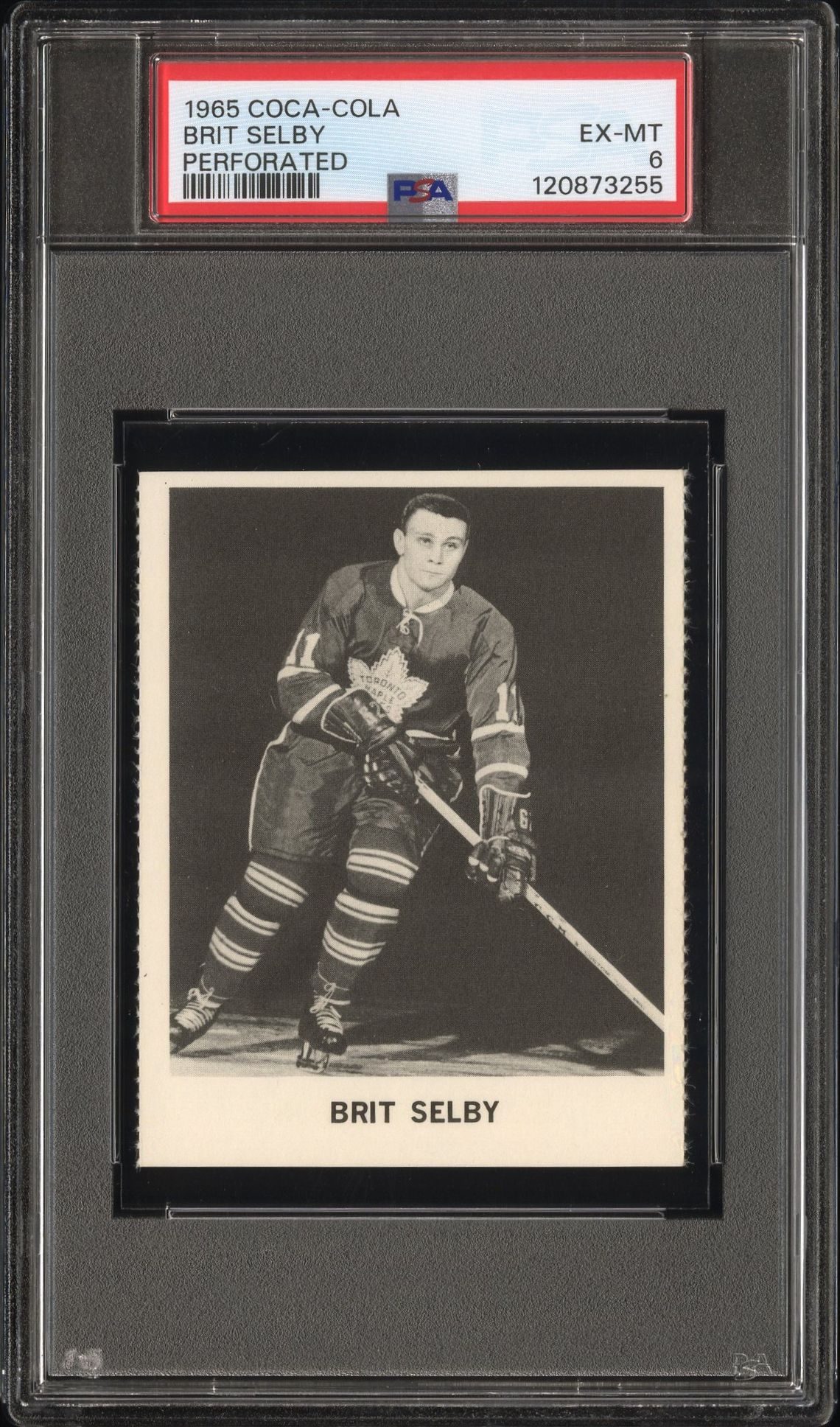 1965 Coca-Cola Brit Selby (Perforated) Ex-Mt 6 front