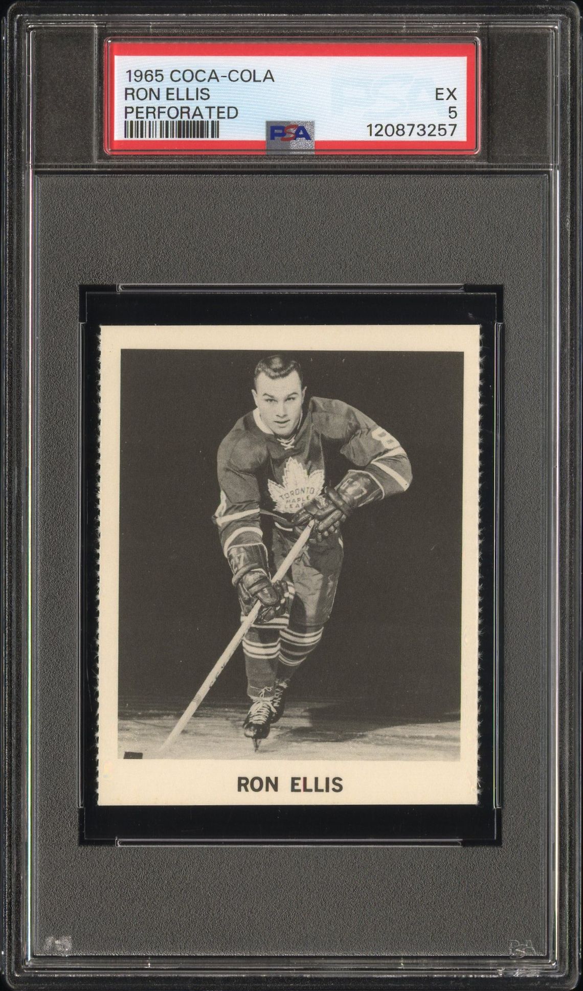 1965 Coca-Cola Ron Ellis (Perforated) Ex 5 front