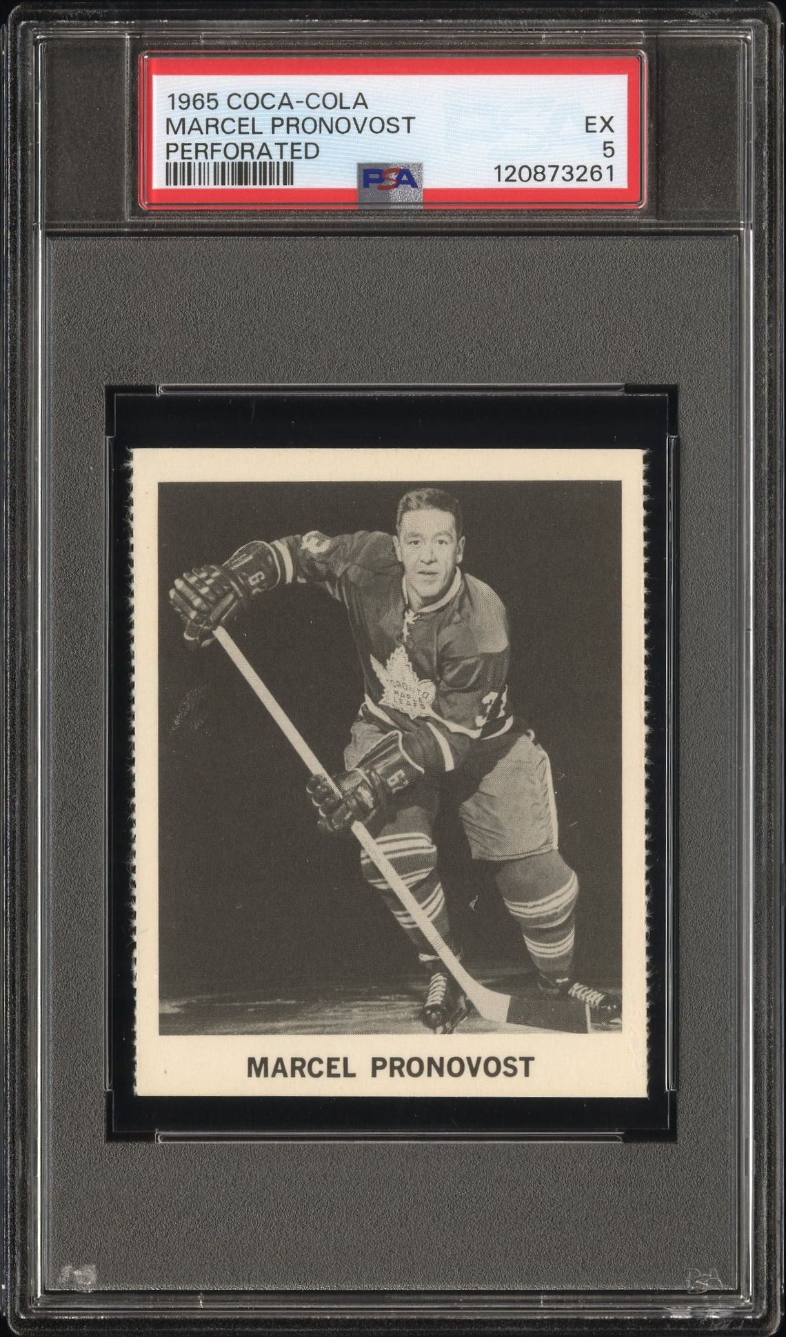 1965 Coca-Cola Marcel Pronovost (Perforated) Ex 5 front