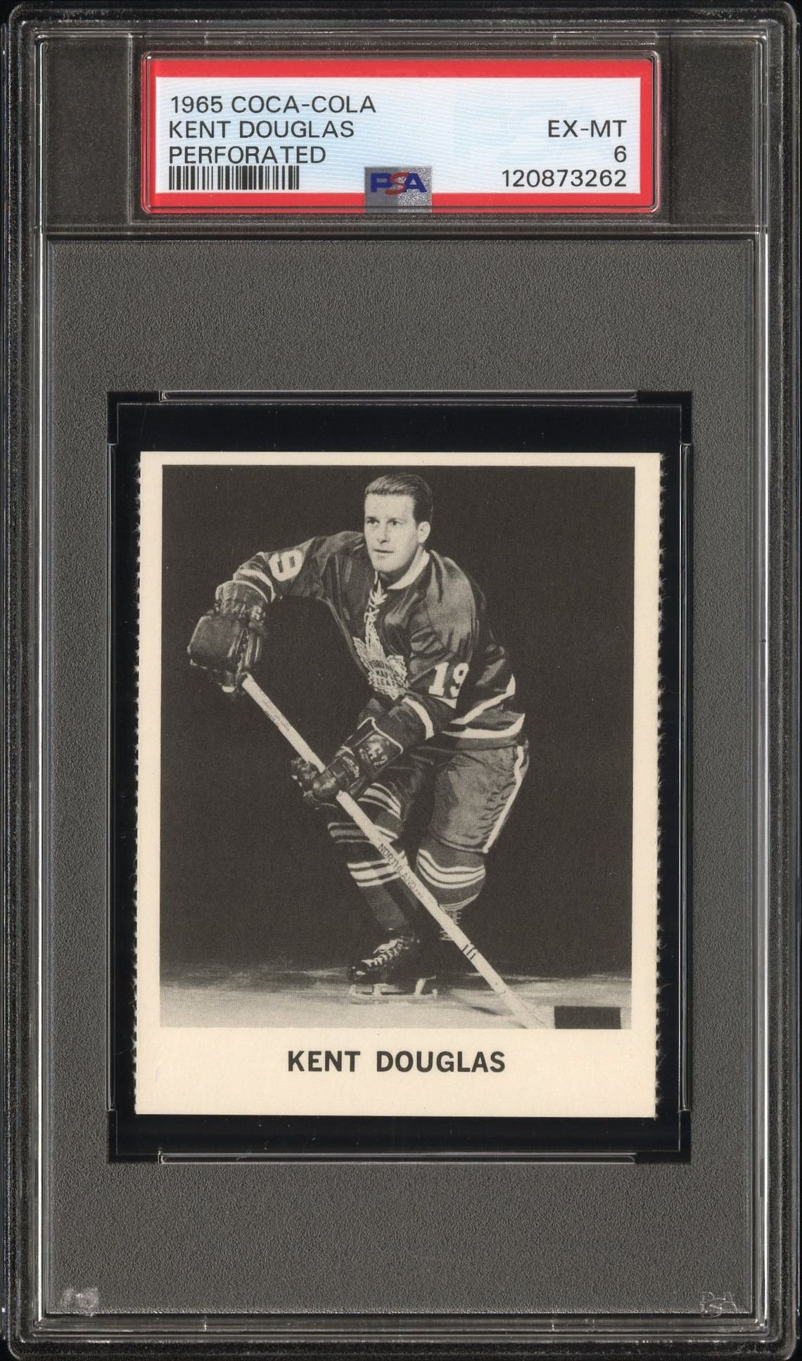 1965 Coca-Cola Kent Douglas (Perforated) Ex-Mt 6 front