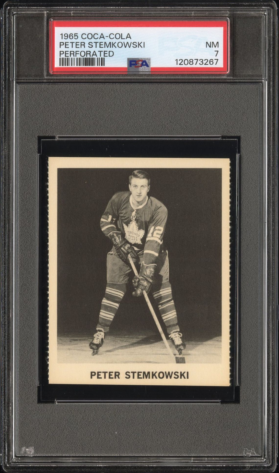 1965 Coca-Cola Peter Stemkowski (Perforated) Nm 7 front