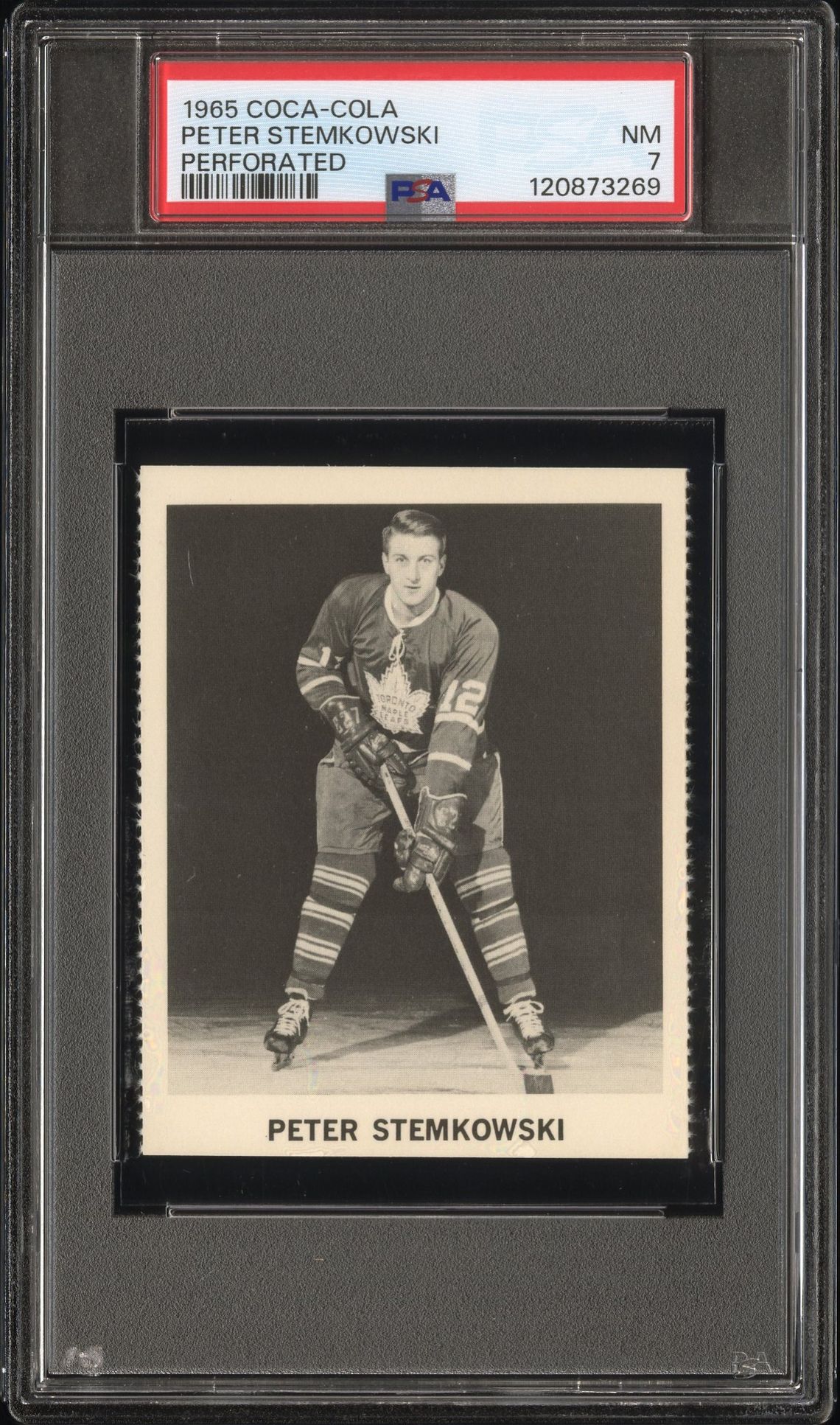 1965 Coca-Cola Peter Stemkowski (Perforated) Nm 7 front