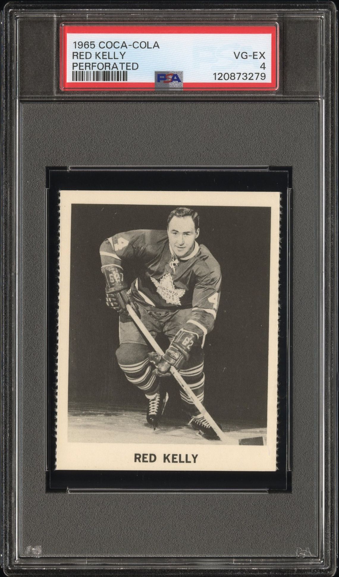 1965 Coca-Cola Red Kelly (Perforated) Vg-Ex 4 front