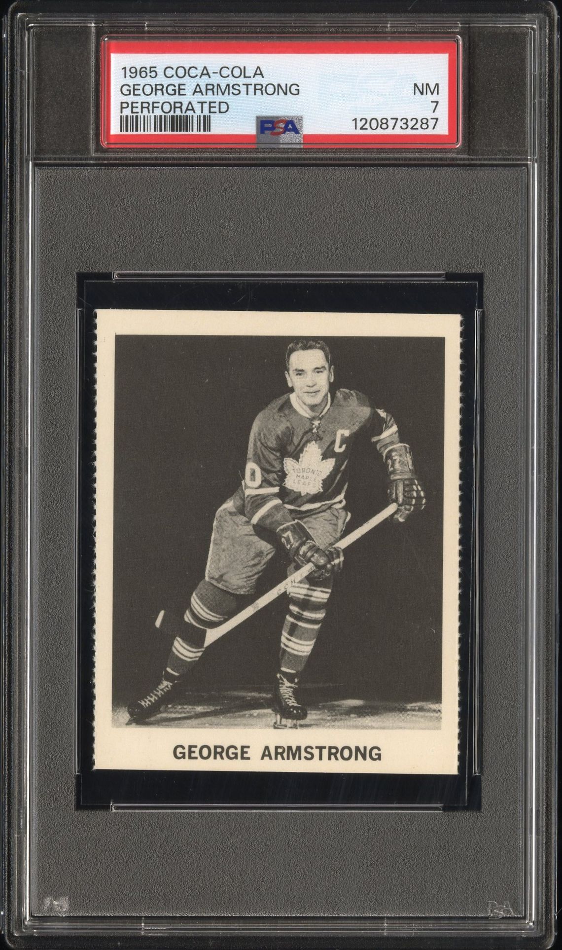 1965 Coca-Cola George Armstrong (Perforated) Nm 7 front