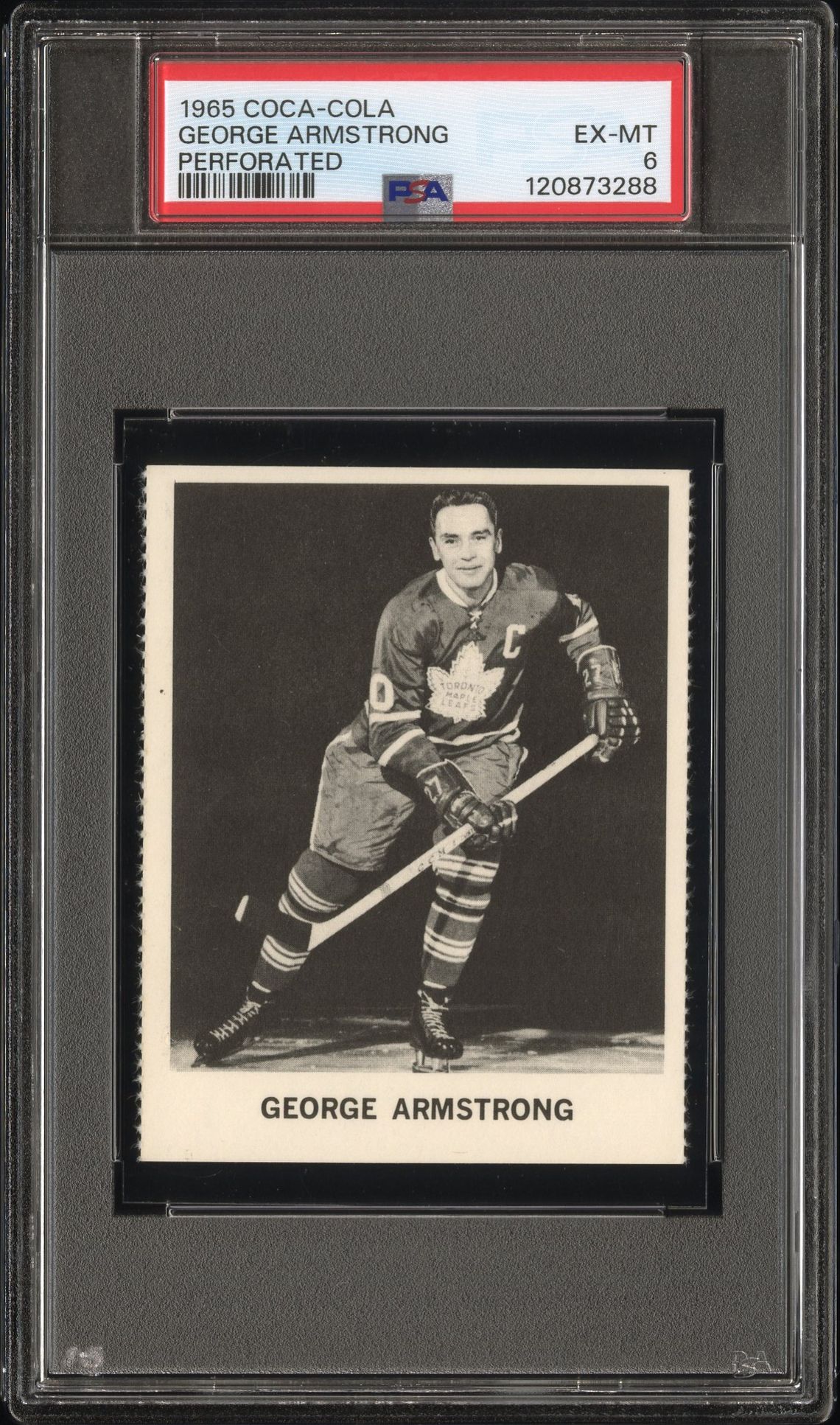 1965 Coca-Cola George Armstrong (Perforated) Ex-Mt 6 front