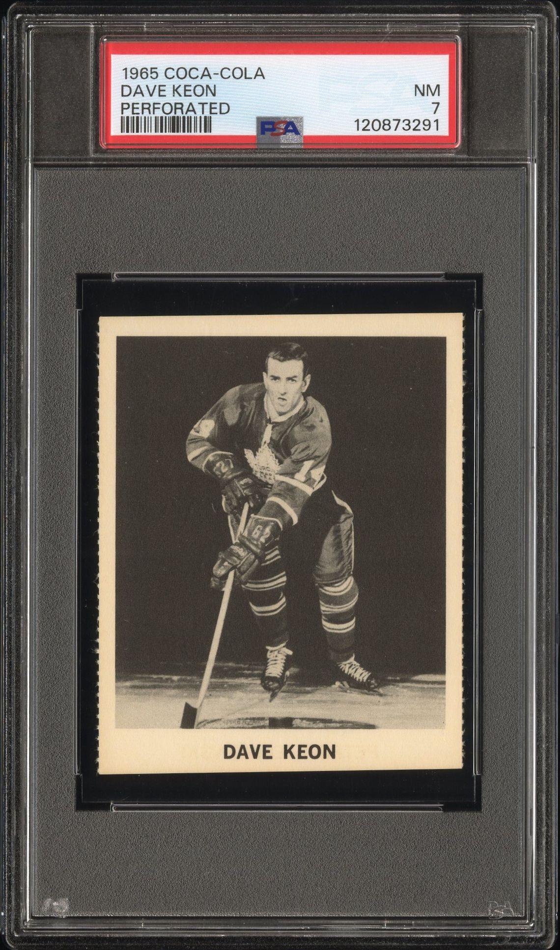 1965 Coca-Cola Dave Keon (Perforated) Nm 7 front