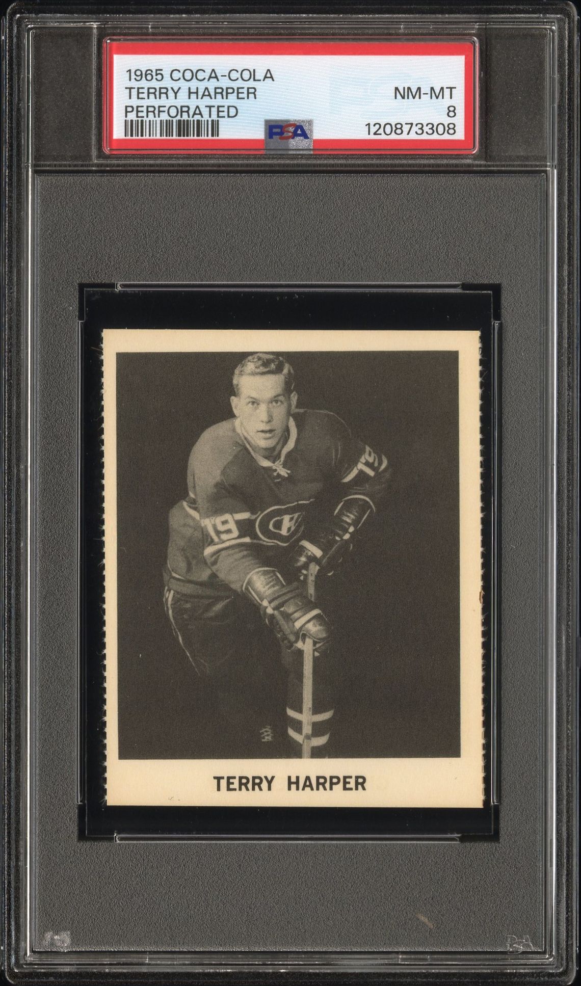1965 Coca-Cola Terry Harper (Perforated) Nm-Mt 8 front