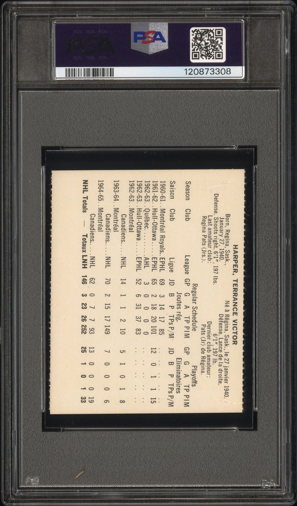 1965 Coca-Cola Terry Harper (Perforated) Nm-Mt 8 back