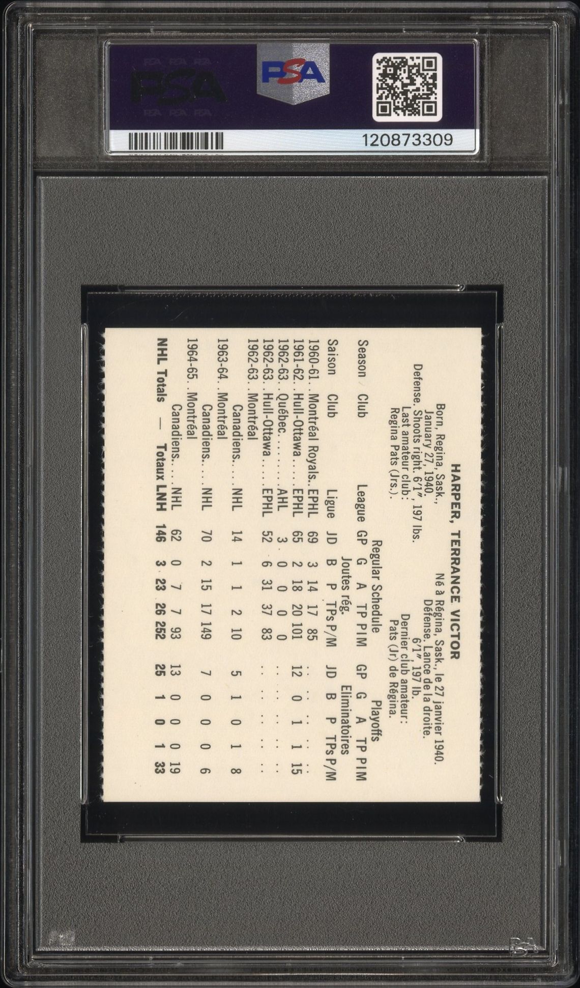 1965 Coca-Cola Terry Harper (Perforated) Ex-Mt 6 back