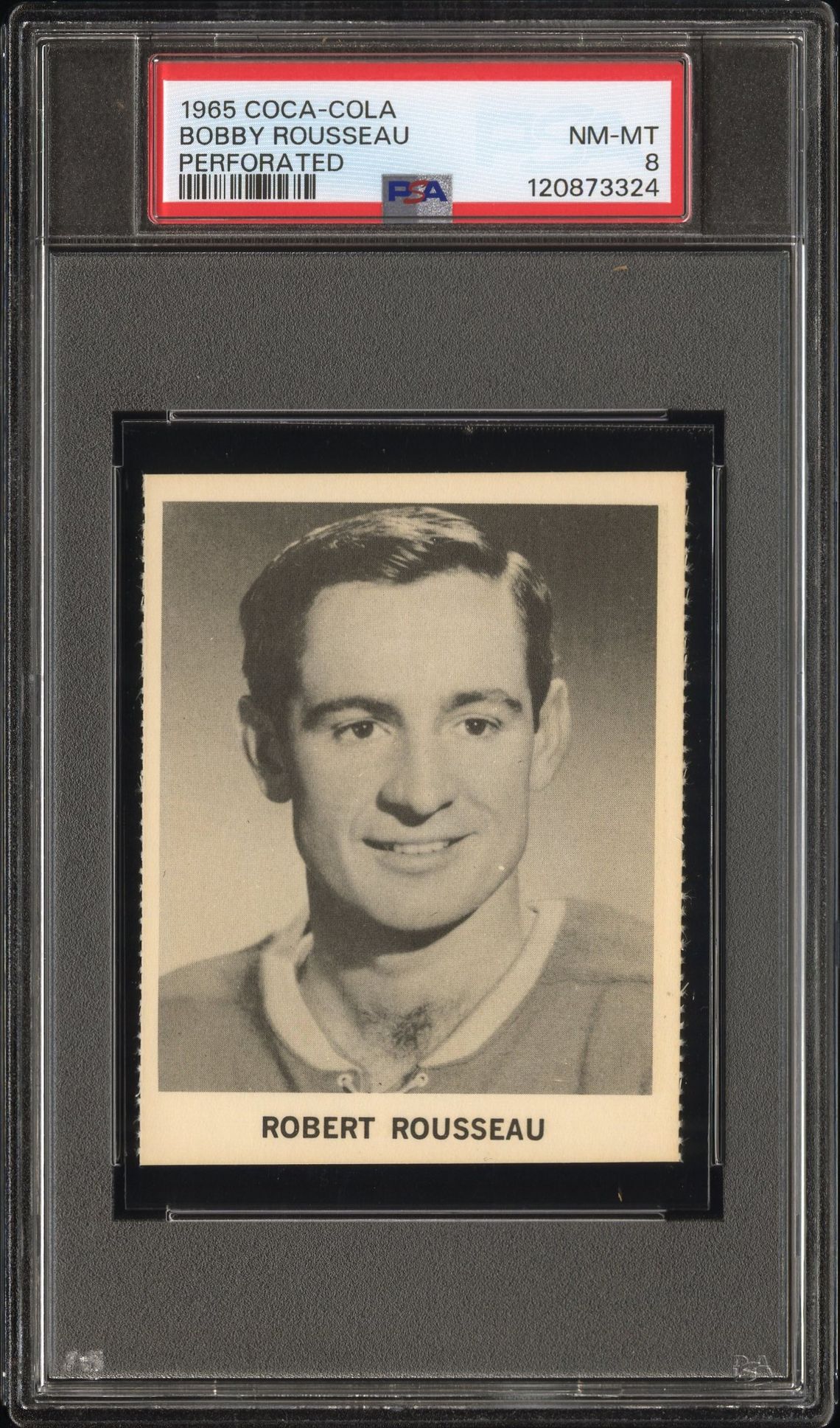1965 Coca-Cola Bobby Rousseau (Perforated) Nm-Mt 8 front