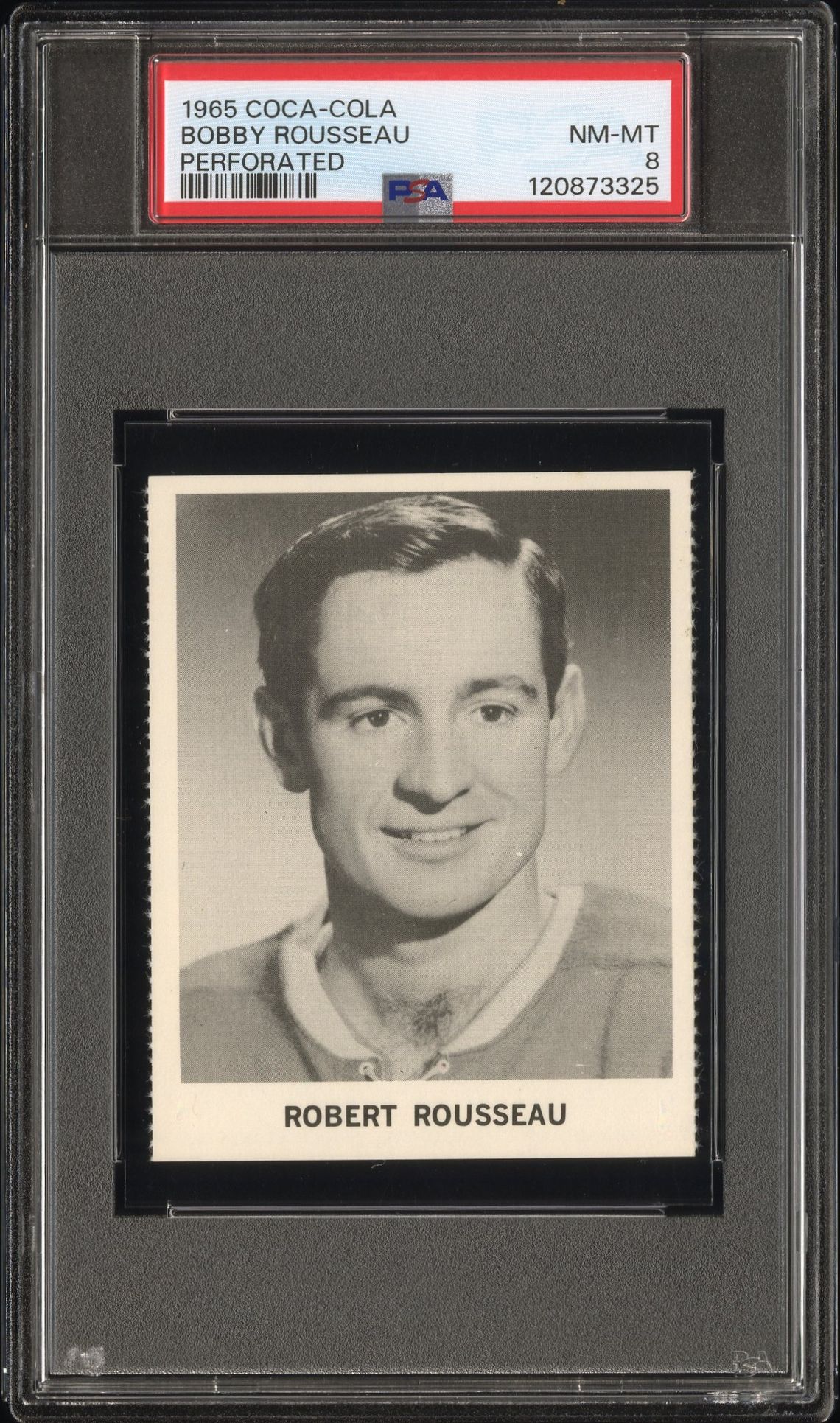 1965 Coca-Cola Bobby Rousseau (Perforated) Nm-Mt 8 front