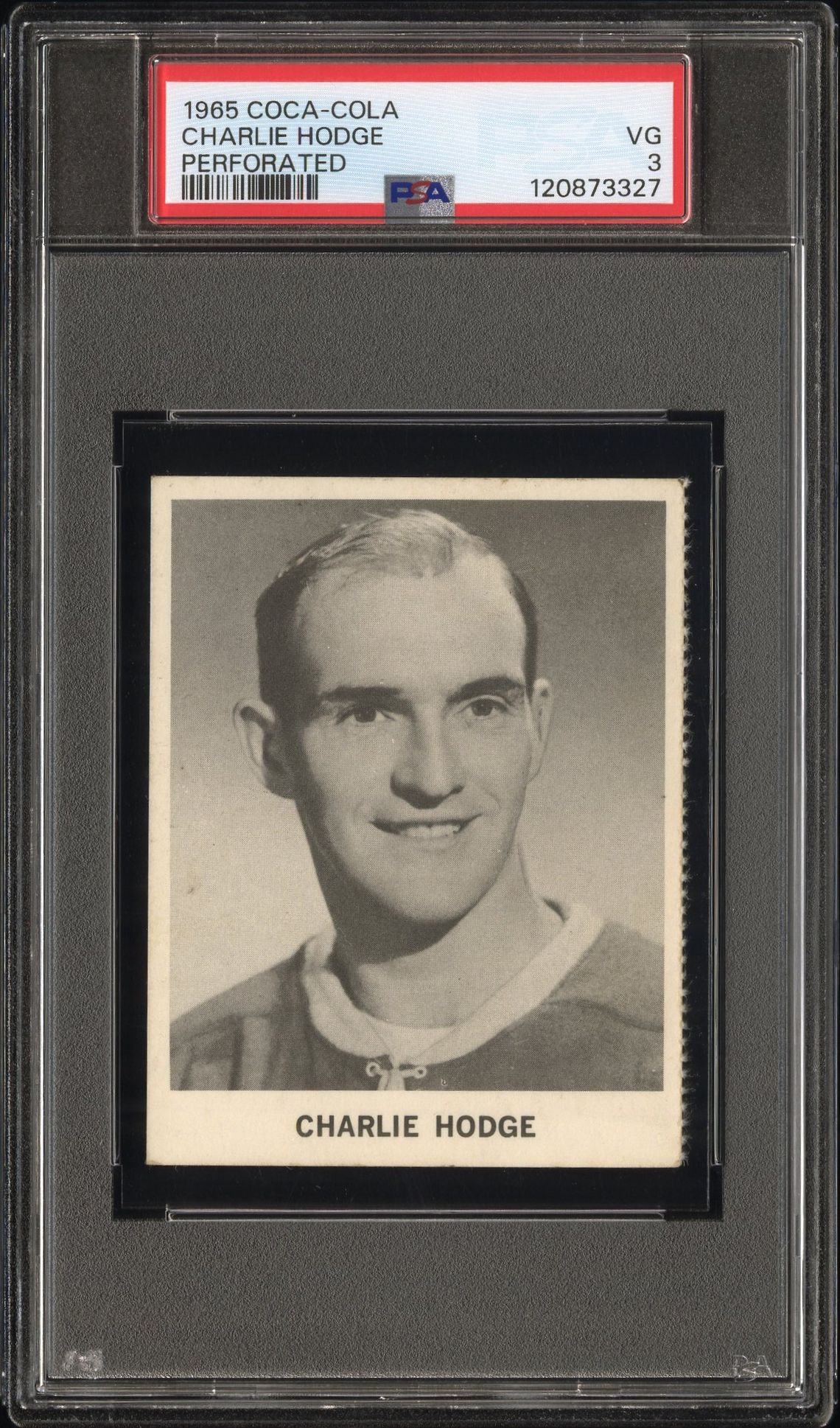 1965 Coca-Cola Charlie Hodge (Perforated) Vg 3 front