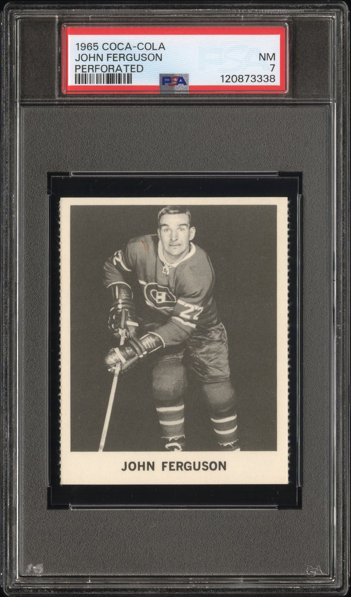1965 Coca-Cola John Ferguson (Perforated) Nm 7 front