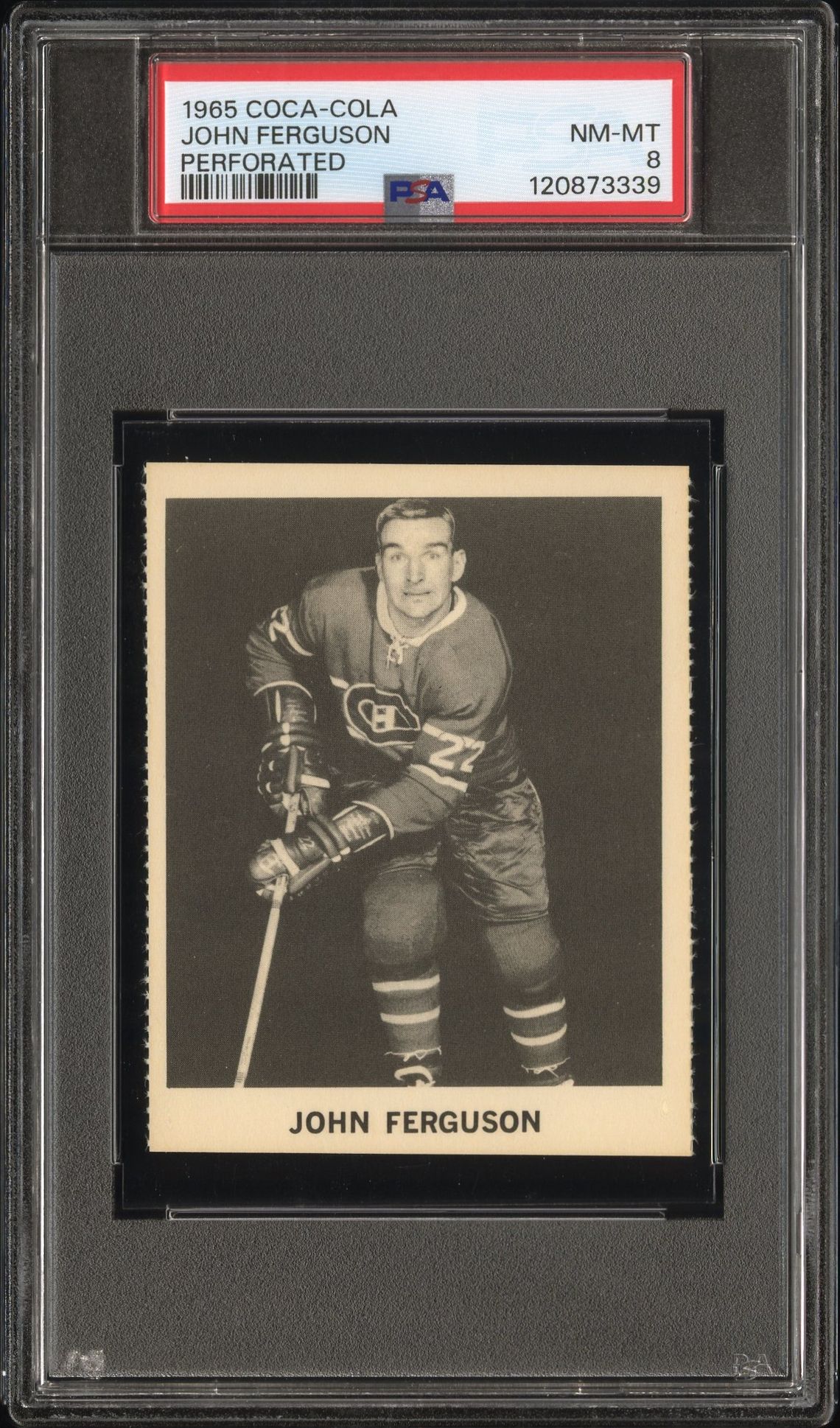 1965 Coca-Cola John Ferguson (Perforated) Nm-Mt 8 front
