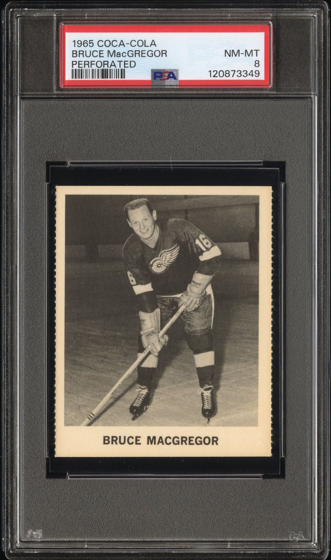 1965 Coca-Cola Bruce Macgregor (Perforated) Nm-Mt 8 front