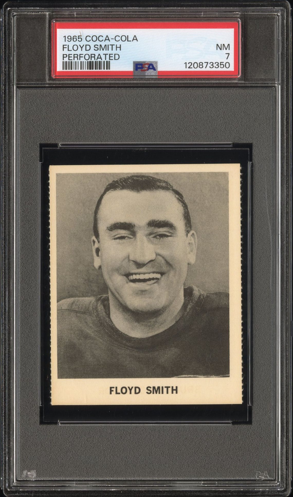 1965 Coca-Cola Floyd Smith (Perforated) Nm 7 front