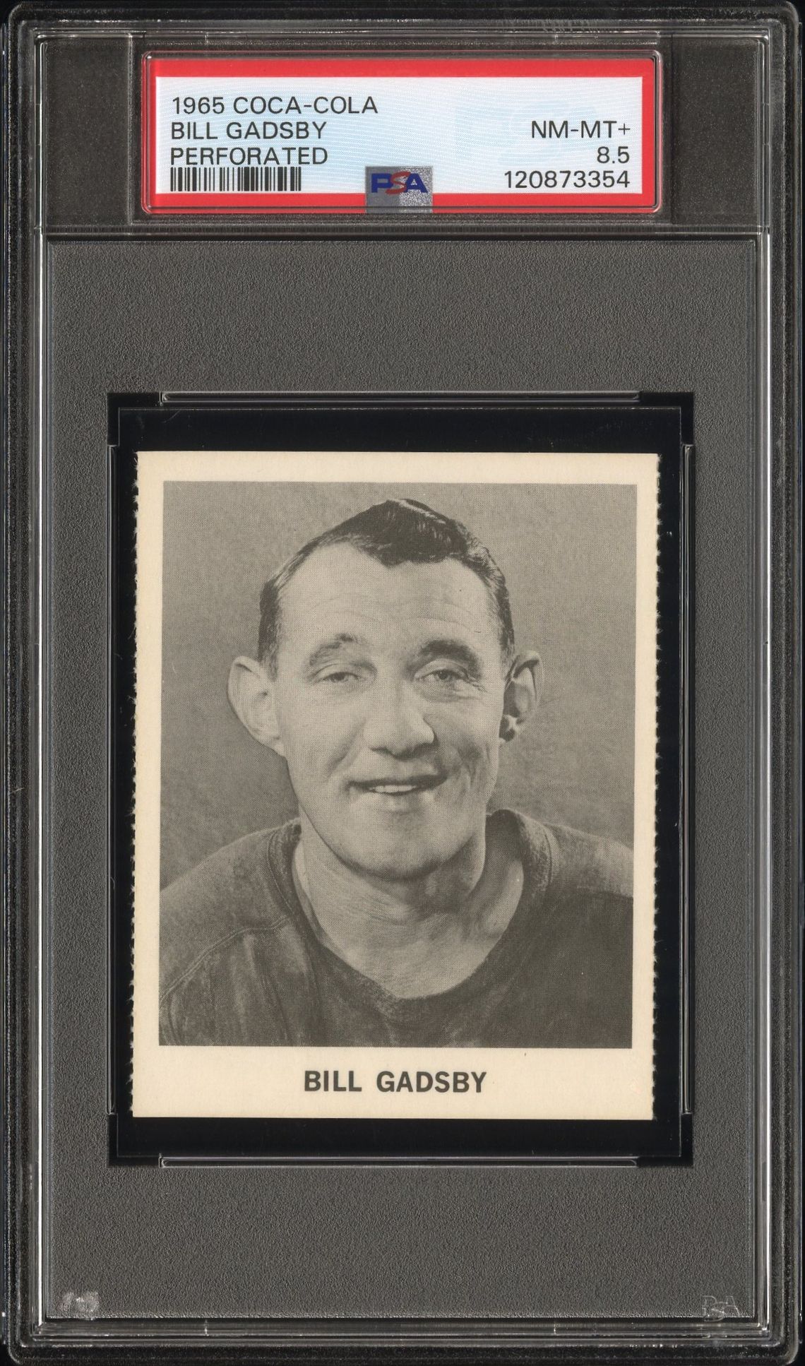 1965 Coca-Cola Bill Gadsby (Perforated) Nm-Mt+ 8.5 front