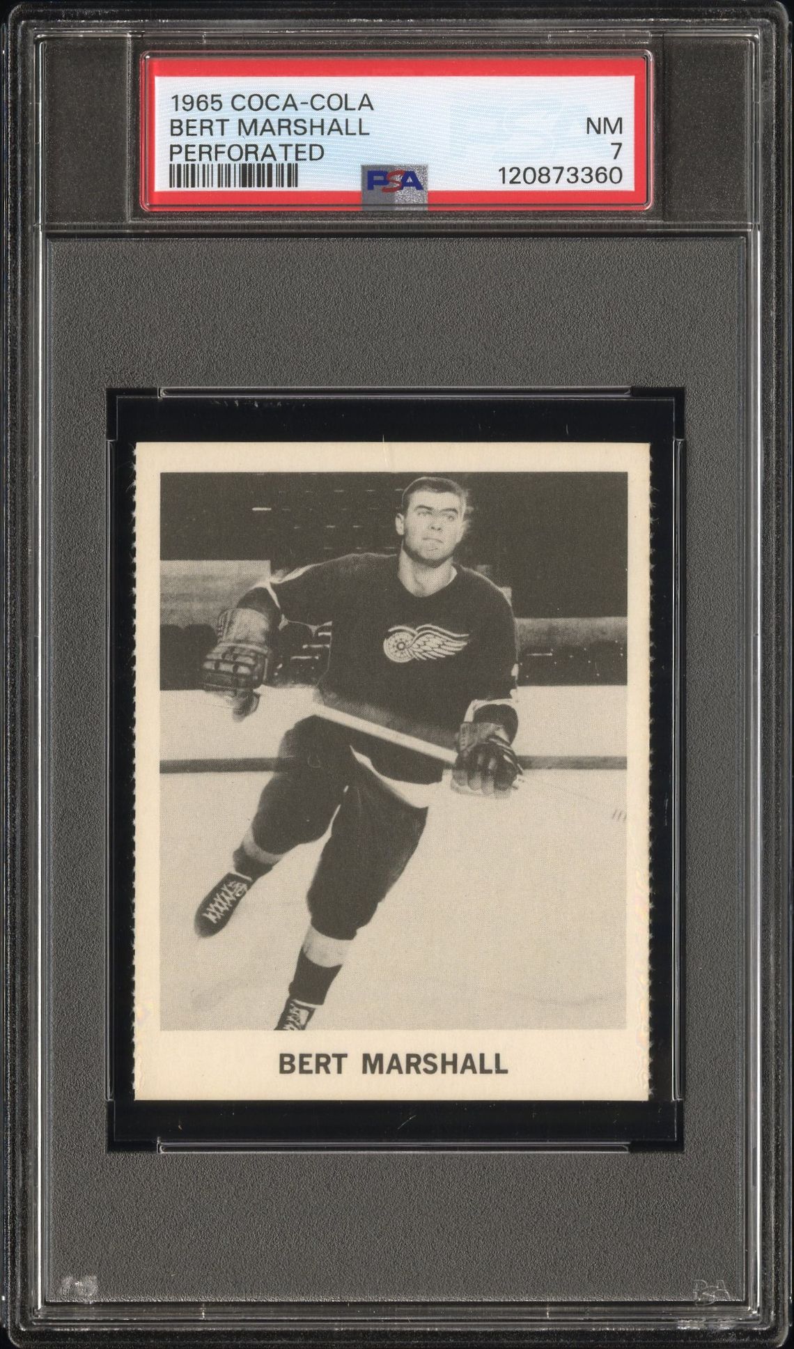 1965 Coca-Cola Bert Marshall (Perforated) Nm 7 front
