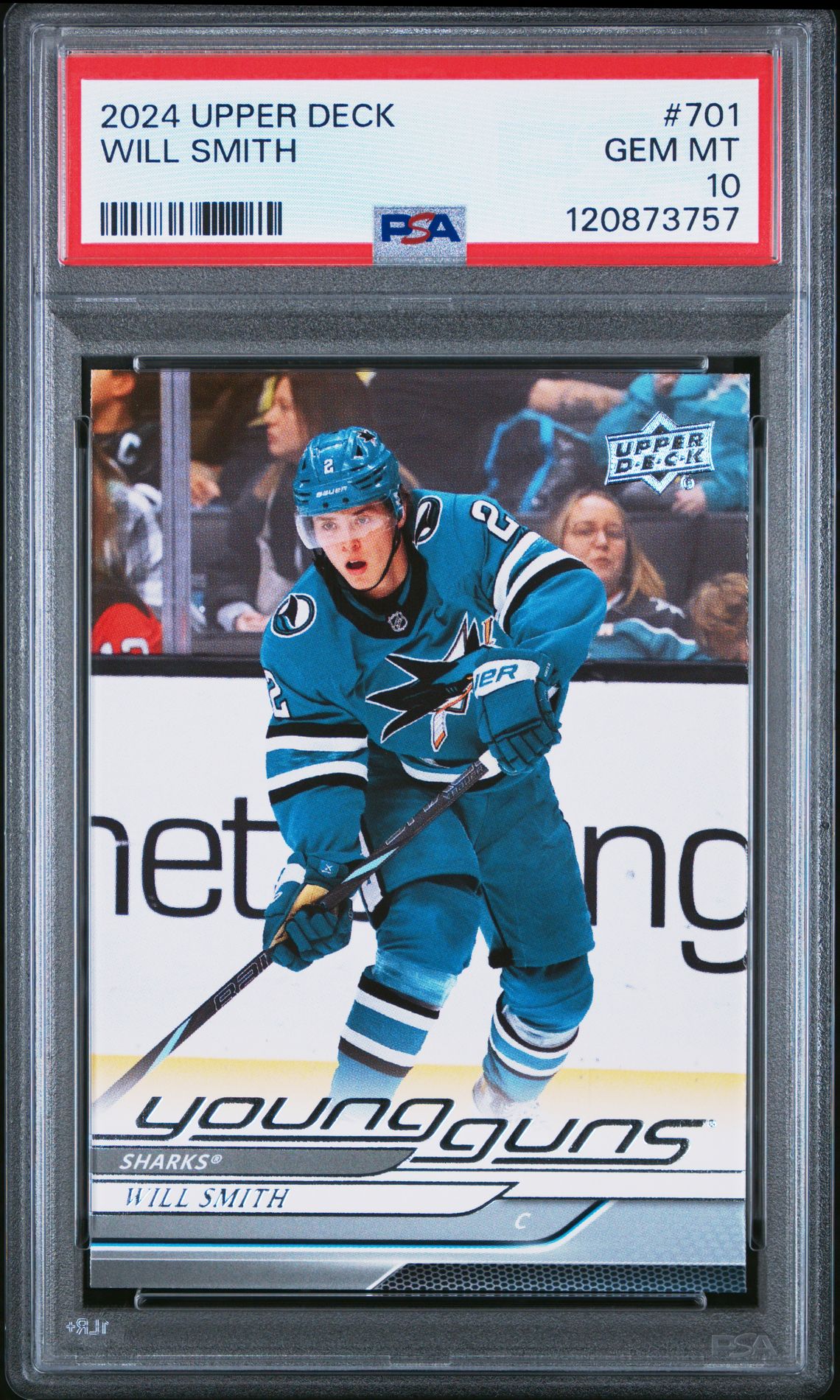 2024 Upper Deck Will Smith #701 Gem Mt 10 front