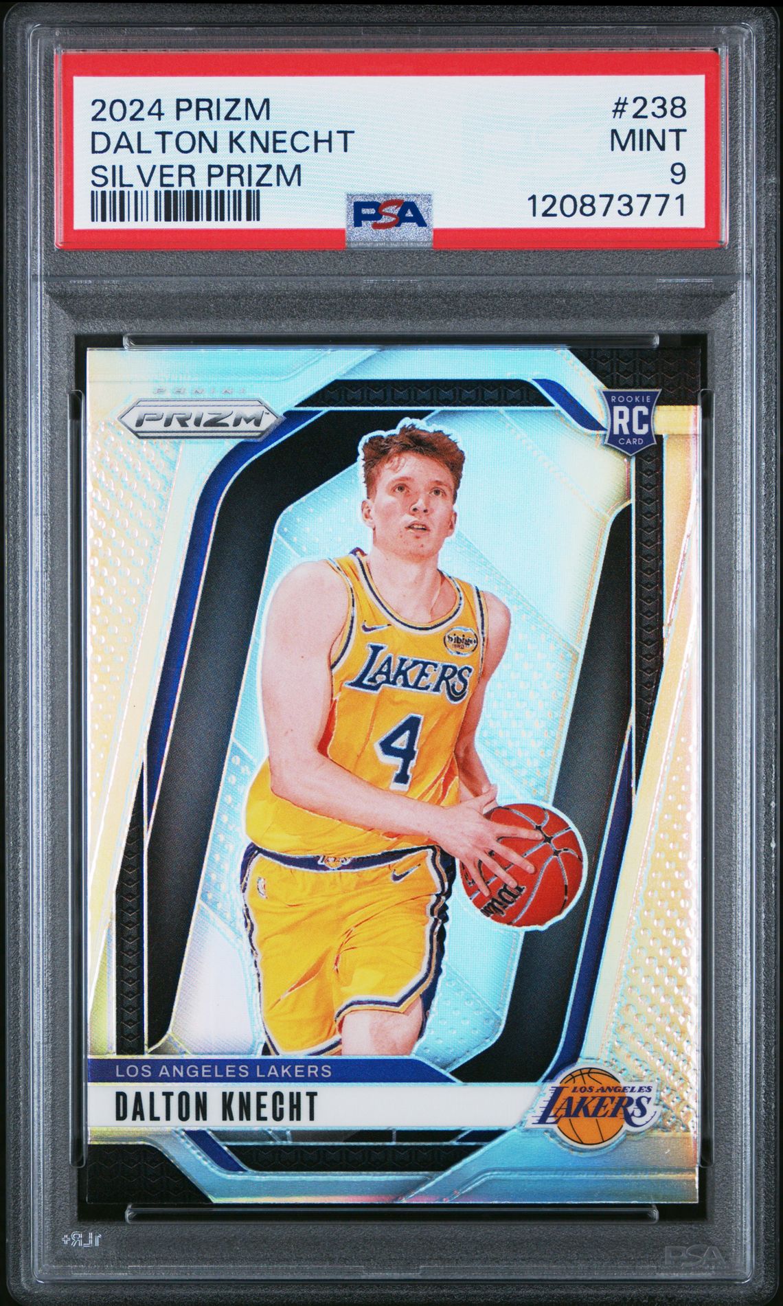 2024 Panini Prizm Dalton Knecht #238 (Silver Prizm) Mint 9 front