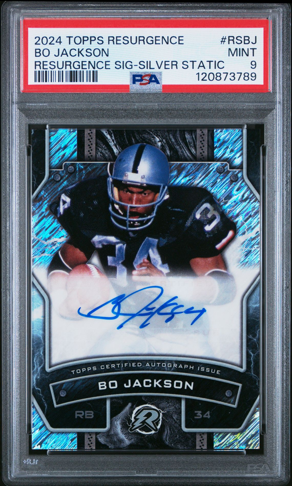 2024 Topps Resurgence Resurgence Signatures Bo Jackson #Rsbj (Resurgence Sig-Silver Static) Mint 9 front