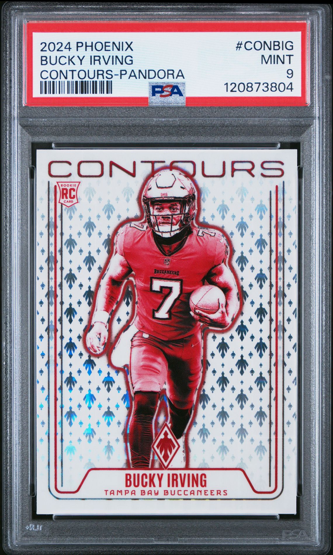 2024 Panini Phoenix Contours Bucky Irving #Conbig (Contours-Pandora) Mint 9 front