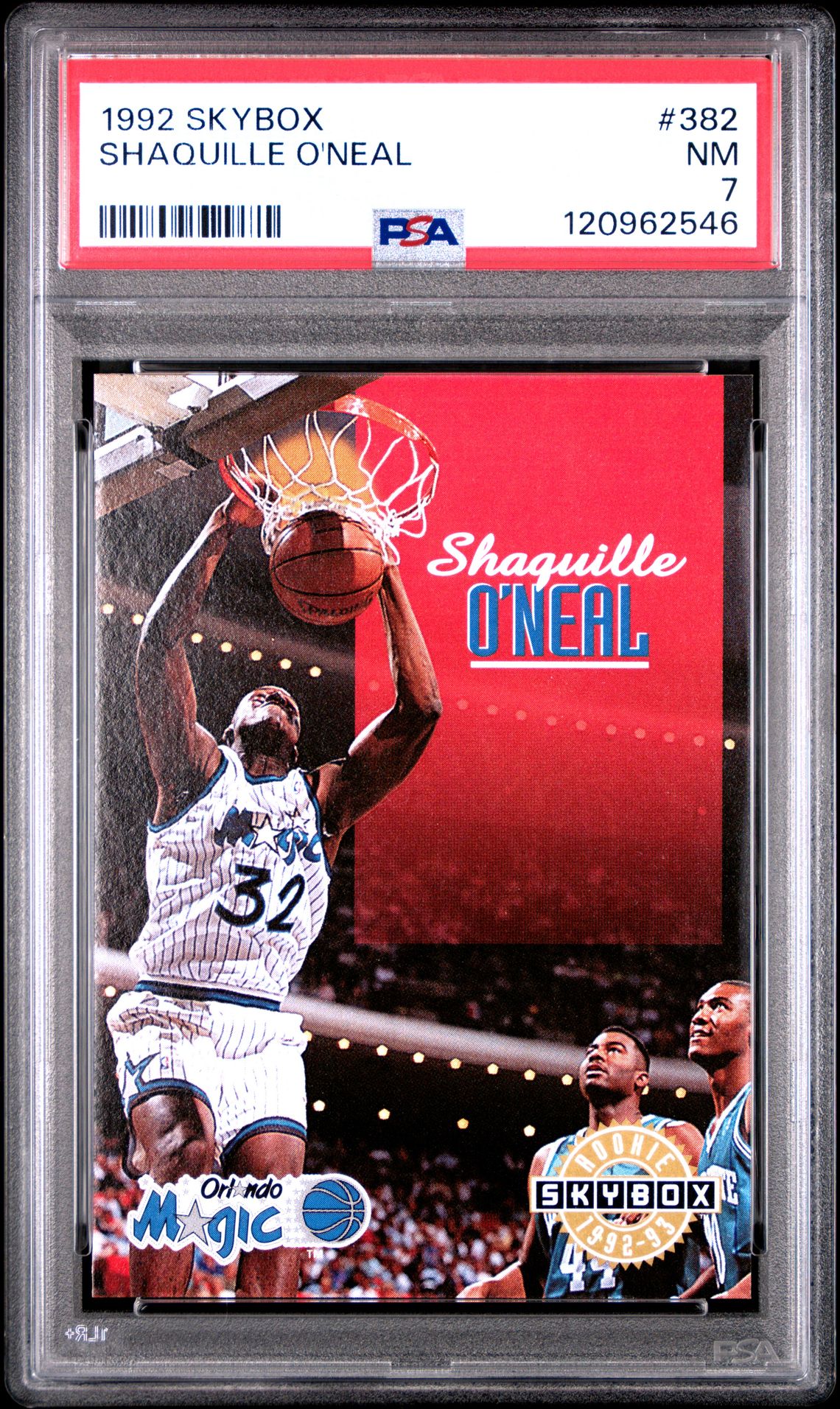 1992 Skybox Shaquille O'neal #382 Nm 7 front