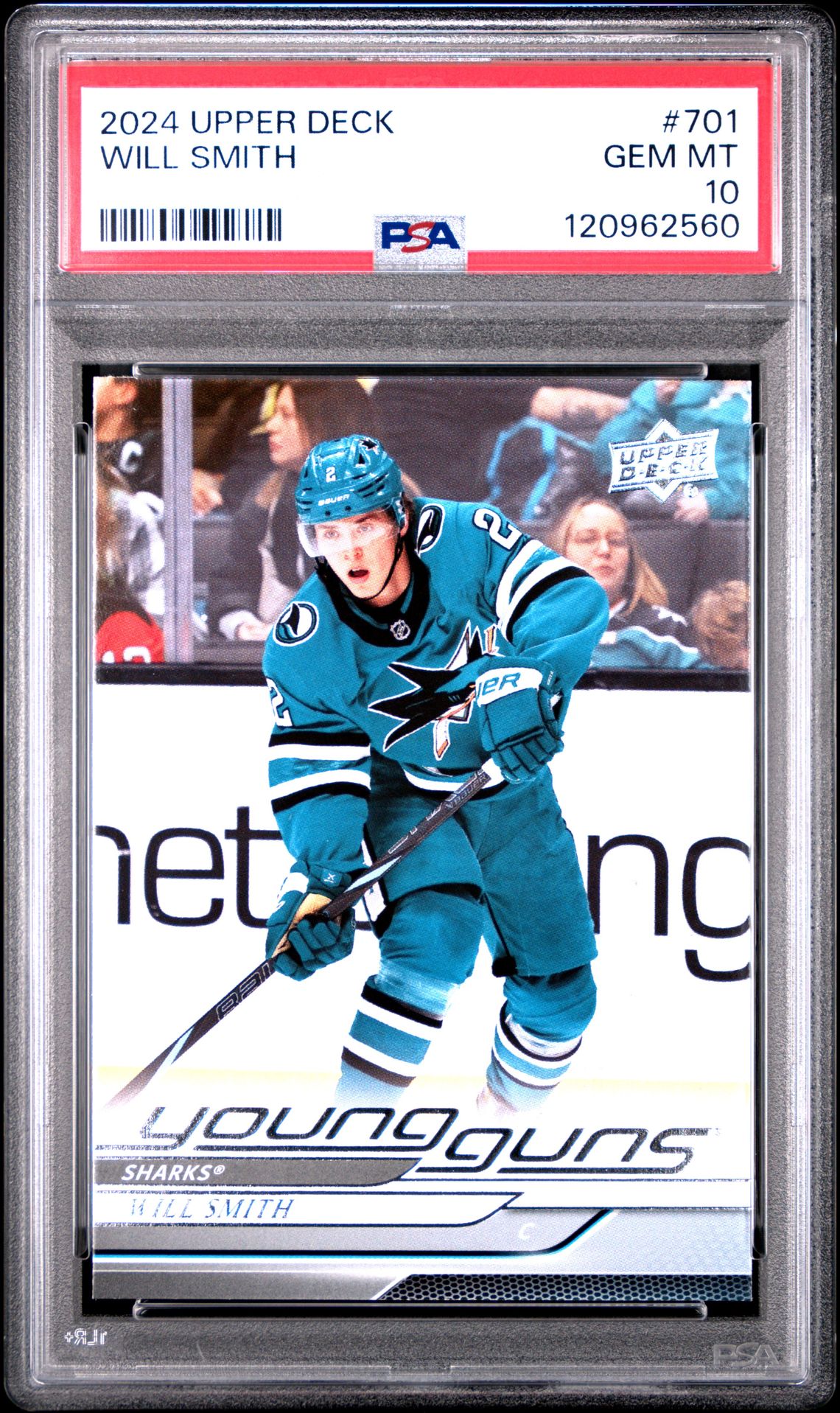 2024 Upper Deck Will Smith #701 Gem Mt 10 front