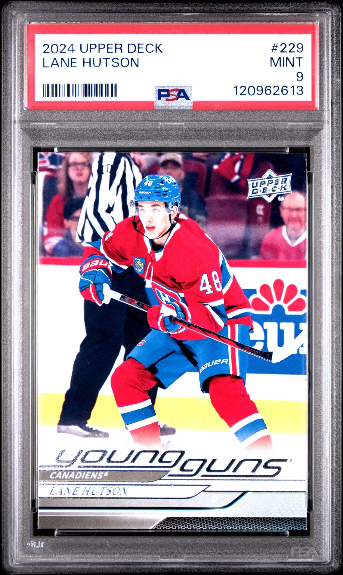 2024 Upper Deck Lane Hutson #229 Mint 9 front