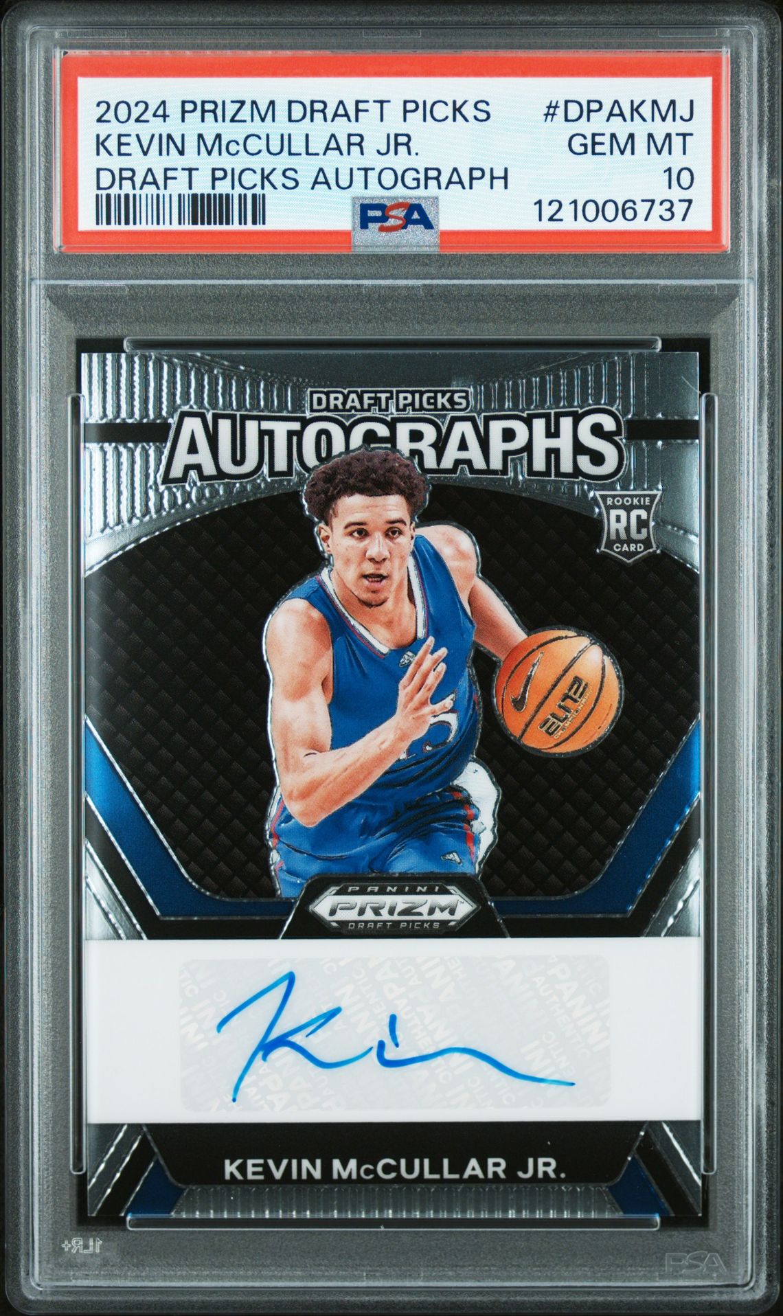 2024 Panini PANINI PRIZM DRAFT PICKS DRAFT PICKS AUTOGRAPHS #DPAKMJ Kevin Mccullar Jr. front