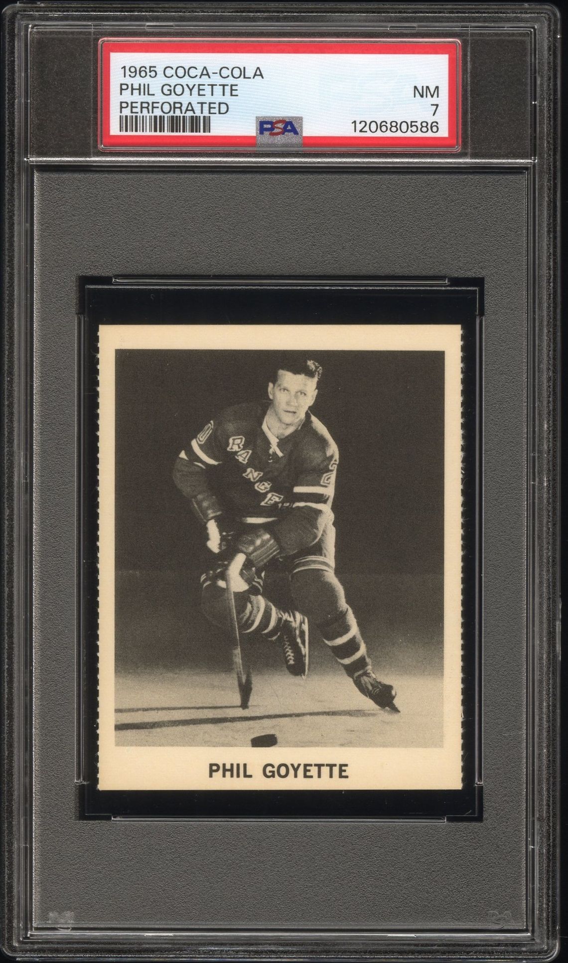 1965 Coca-Cola Phil Goyette (Perforated) Nm 7 front