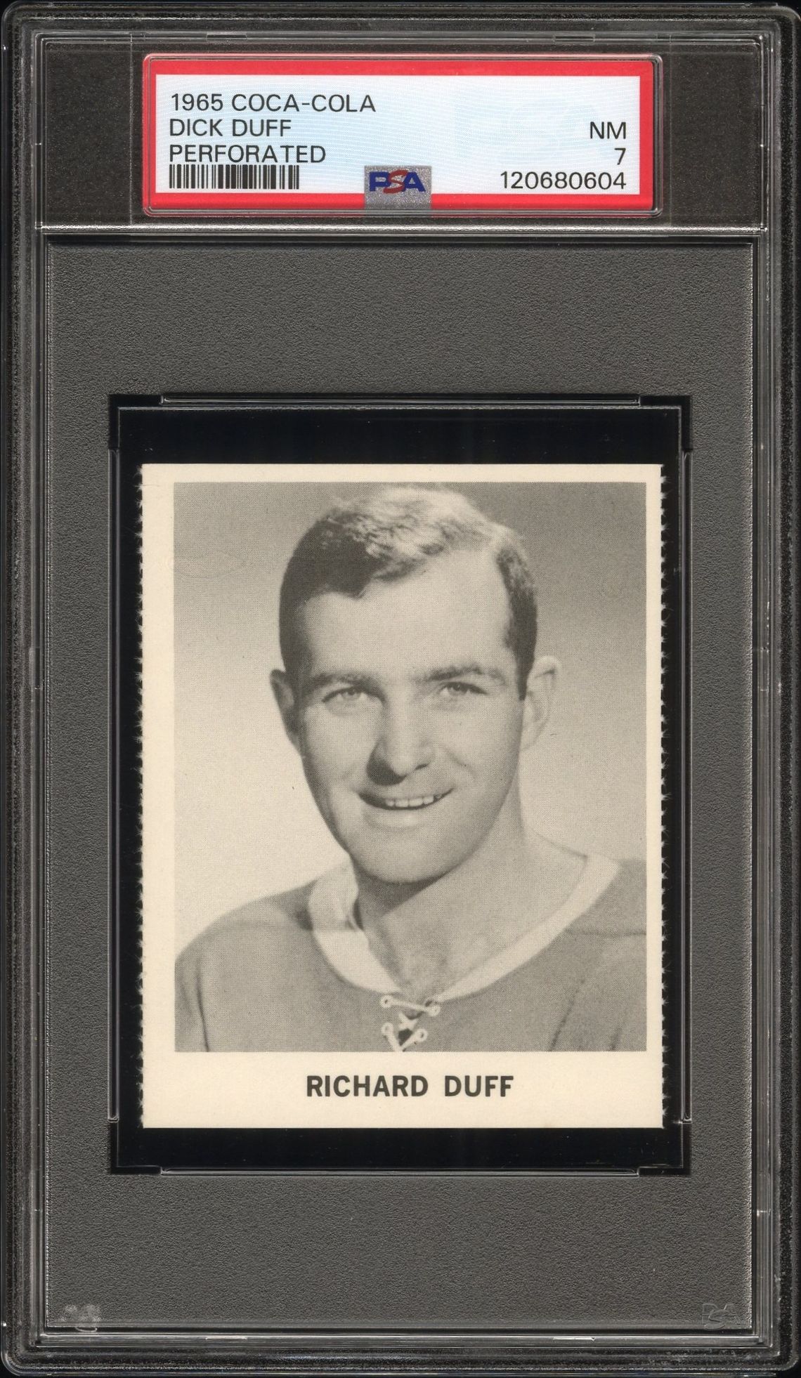 1965 Coca-Cola Dick Duff (Perforated) Nm 7 front
