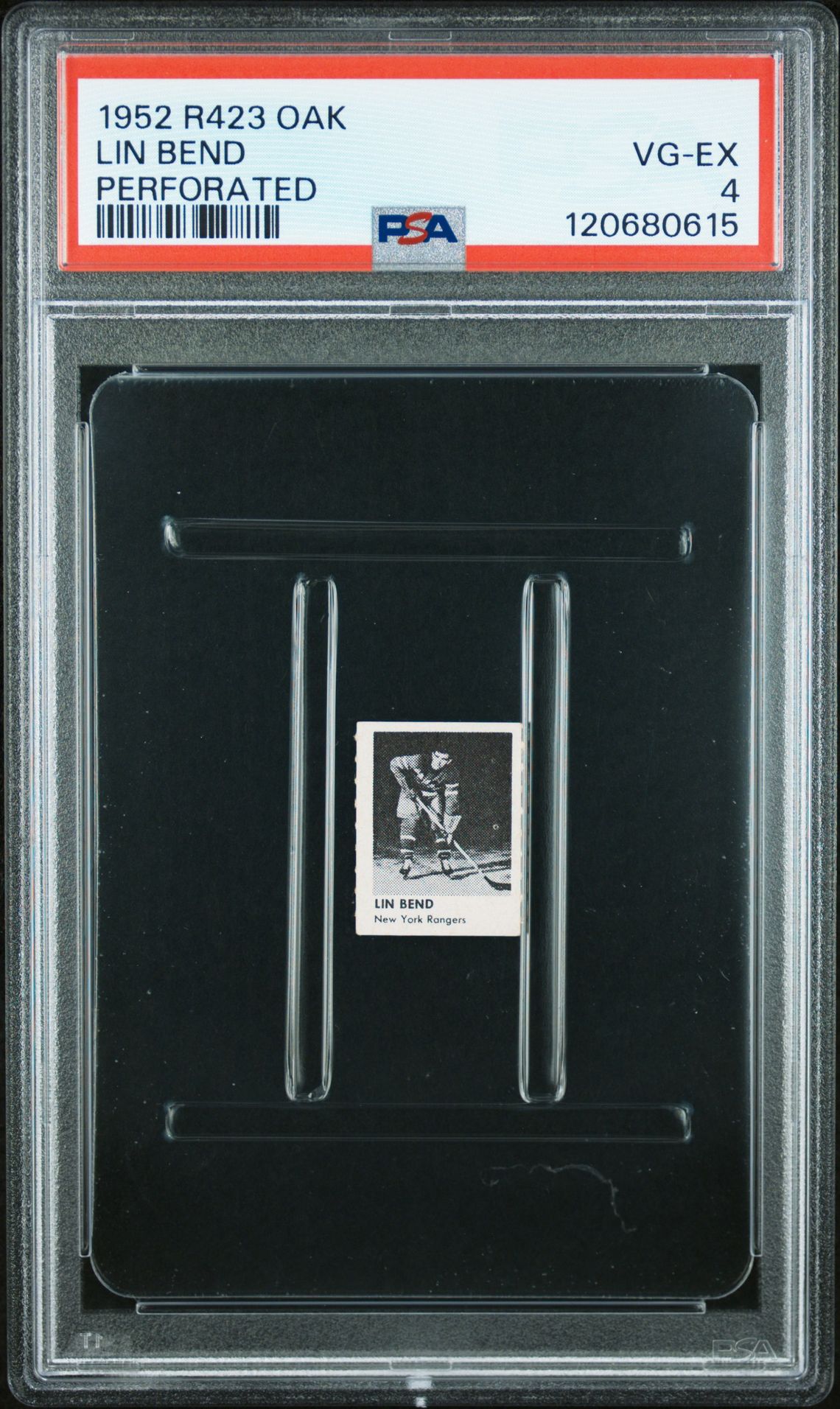 1952 R423 Oak Perforated Lin Bend (Perforated) Vg-Ex 4 front
