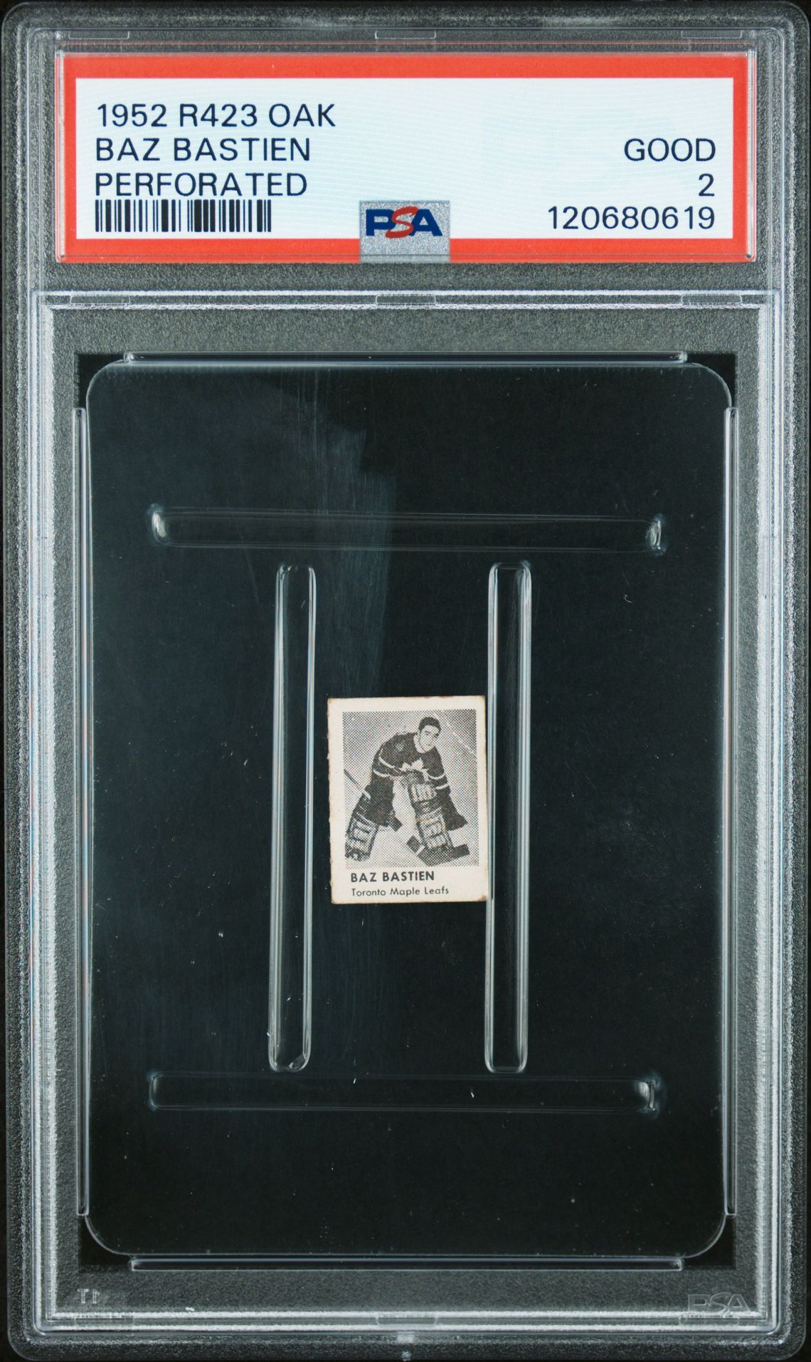1952 R423 Oak Perforated Baz Bastien (Perforated) Good 2 front