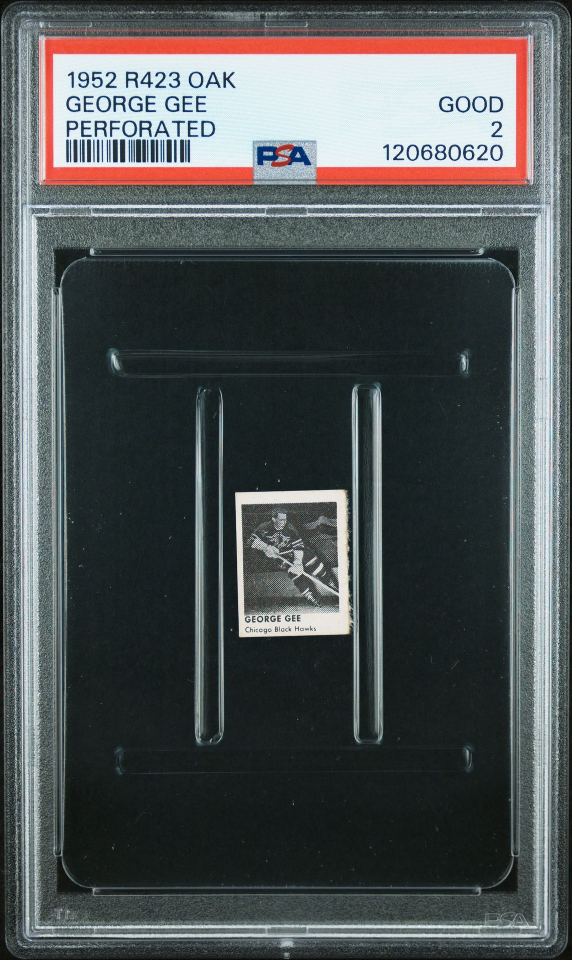 1952 R423 Oak Perforated George Gee (Perforated) Good 2 front